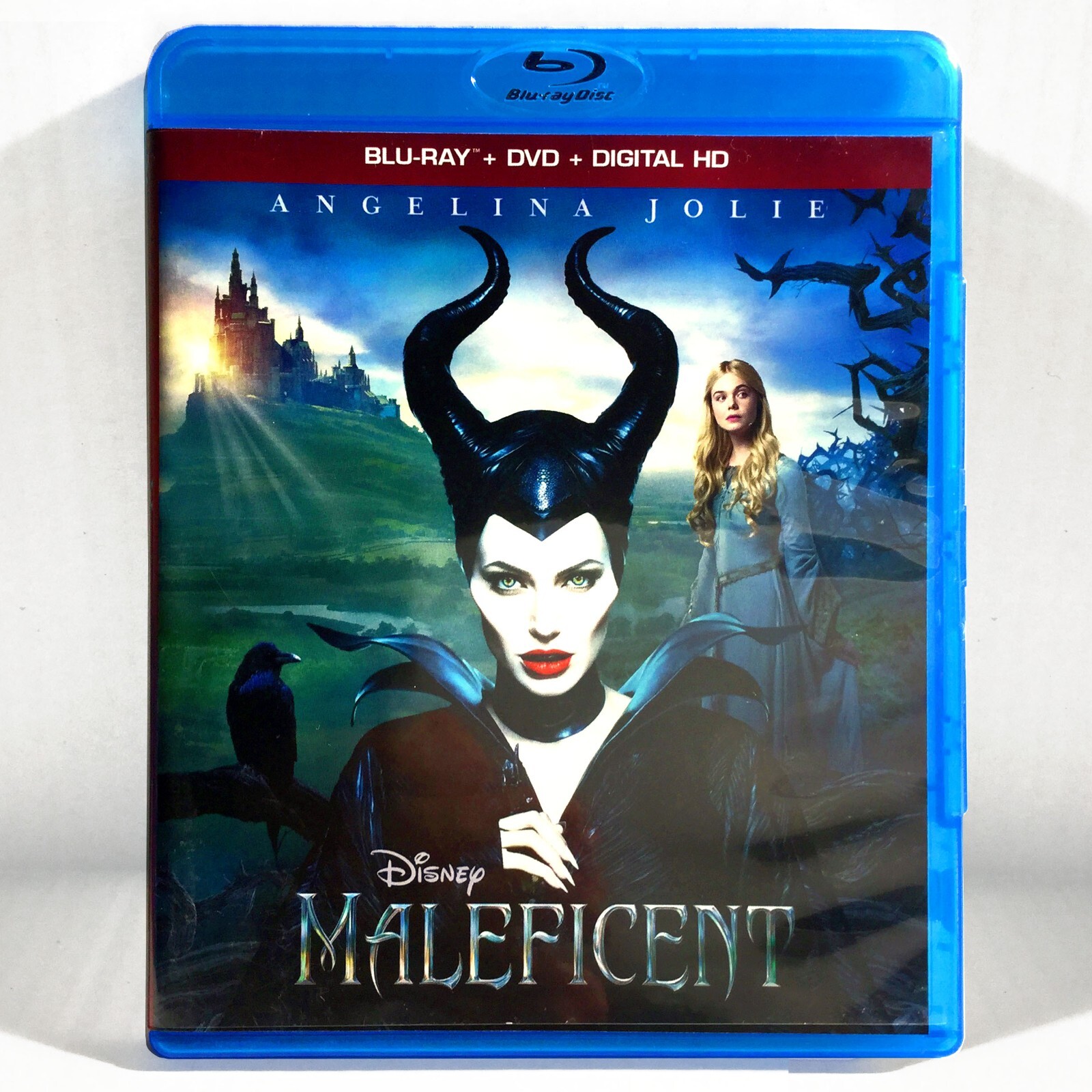 Walt Disney's: Maleficent (Blu-ray/DVD, 2014, Widescreen) Like New !