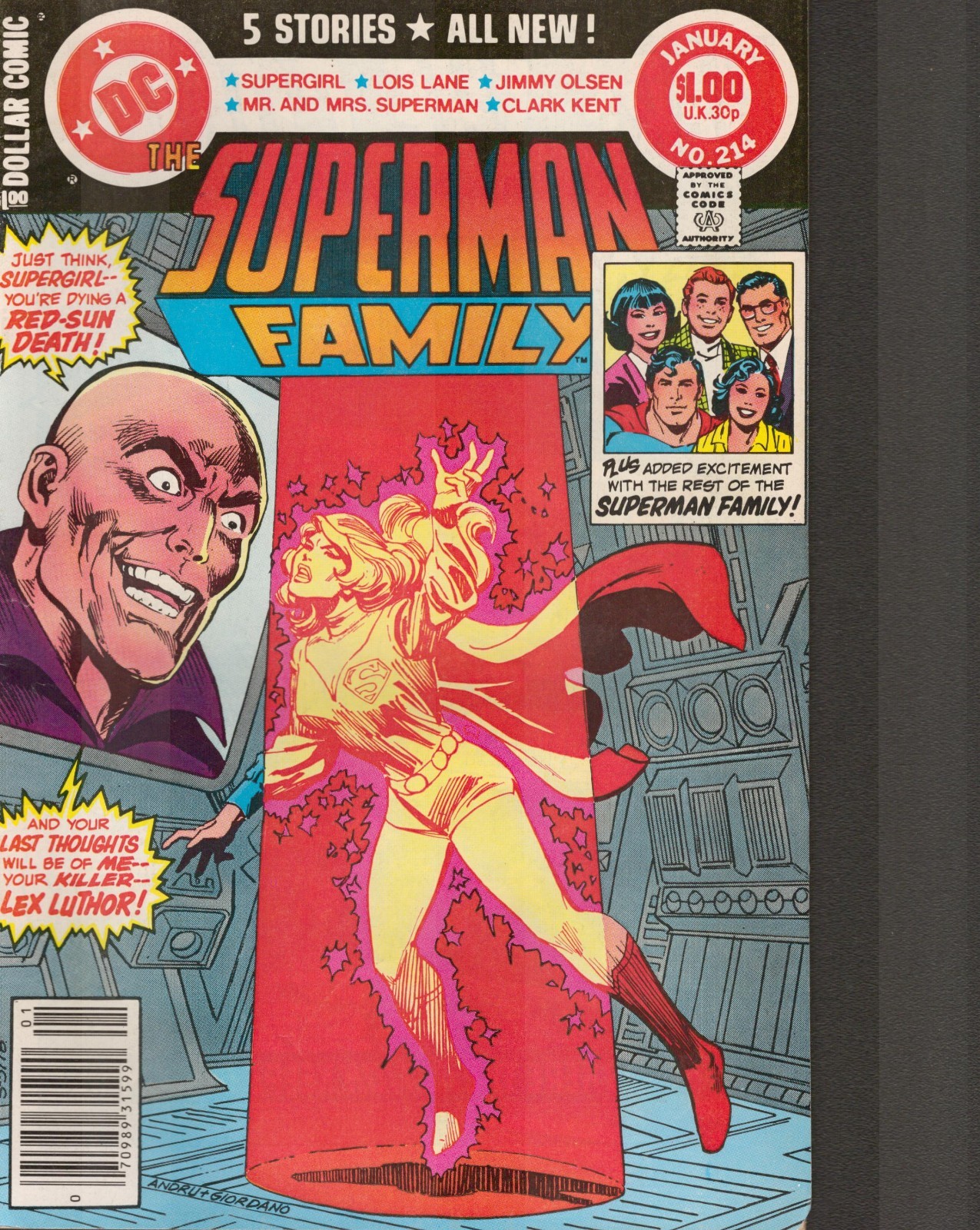 52944: DC Comics The Superman Family #214 F Grade