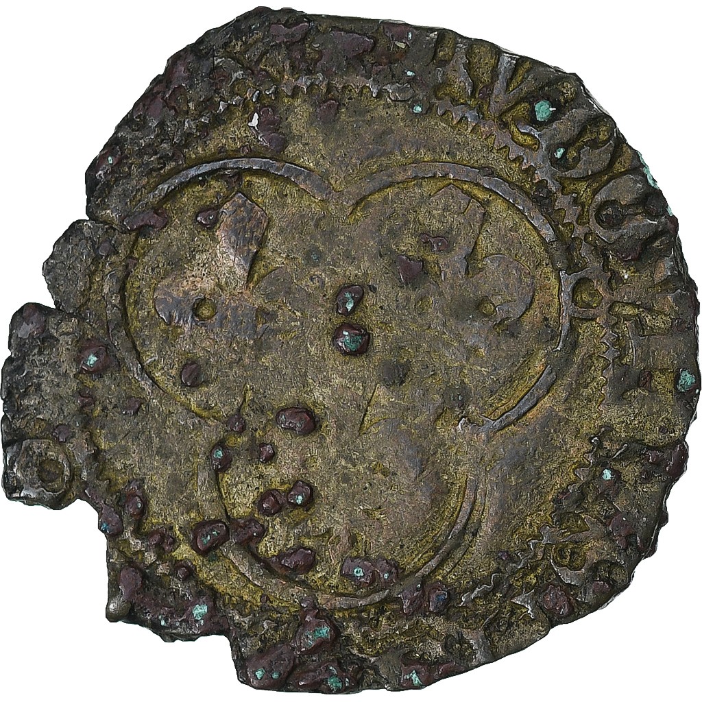 [#1273237] France, Louis XI, Petit Blanc au Soleil, 1461-1483, Toulouse, Billon,