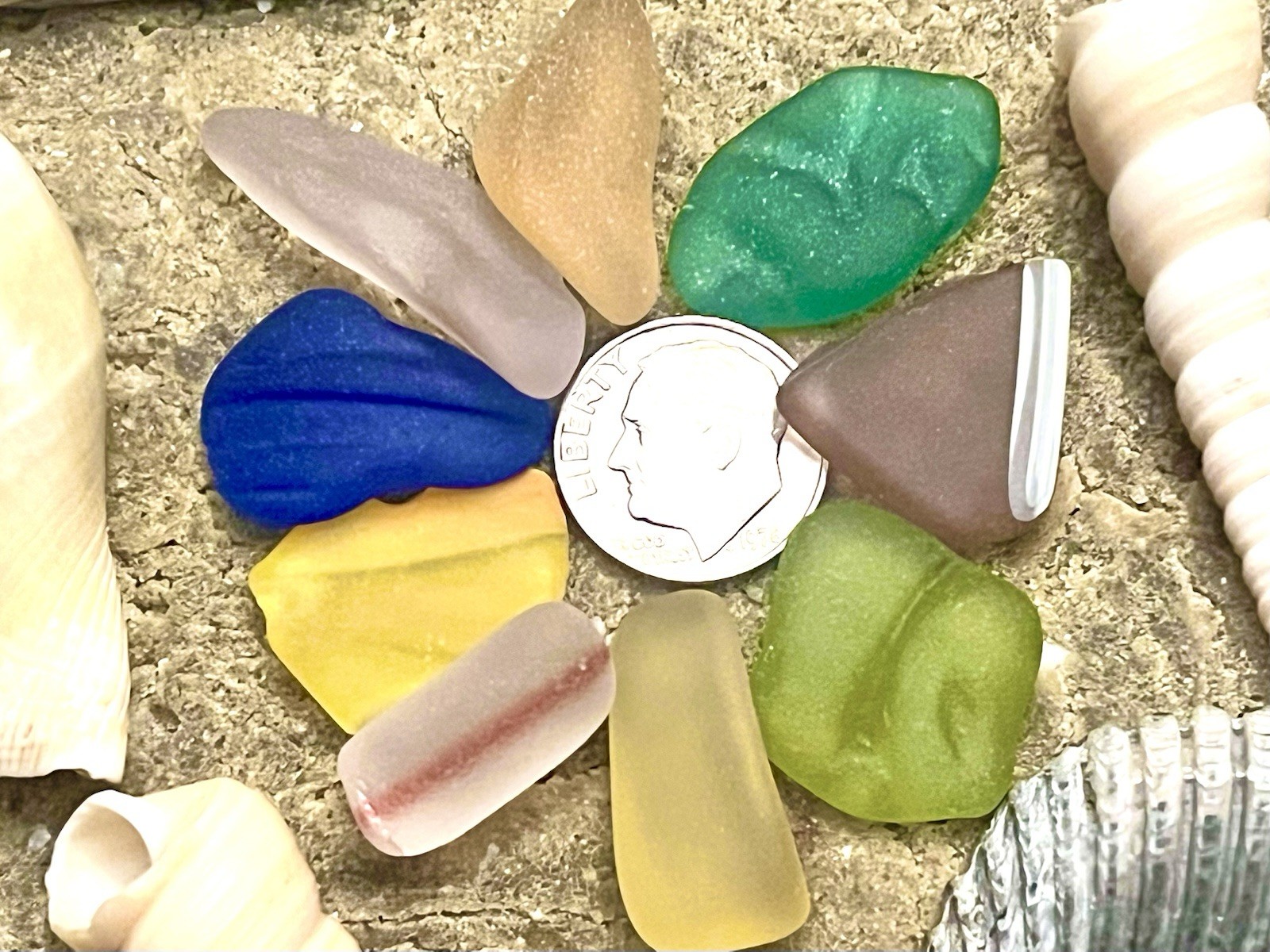 Surf-Tumbled Seaglass  Mixed Colors Sea Glass Collection #jewleryMakers