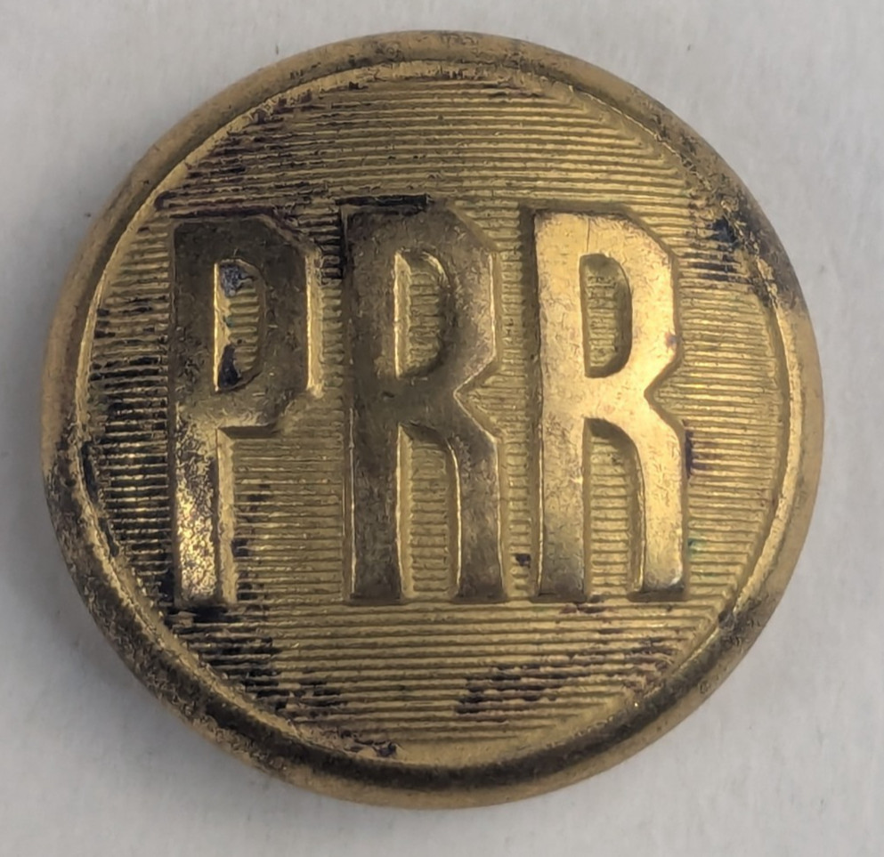 1889-92 - Pennsylvania Railroad Company Worker Uniform Button  - M2B