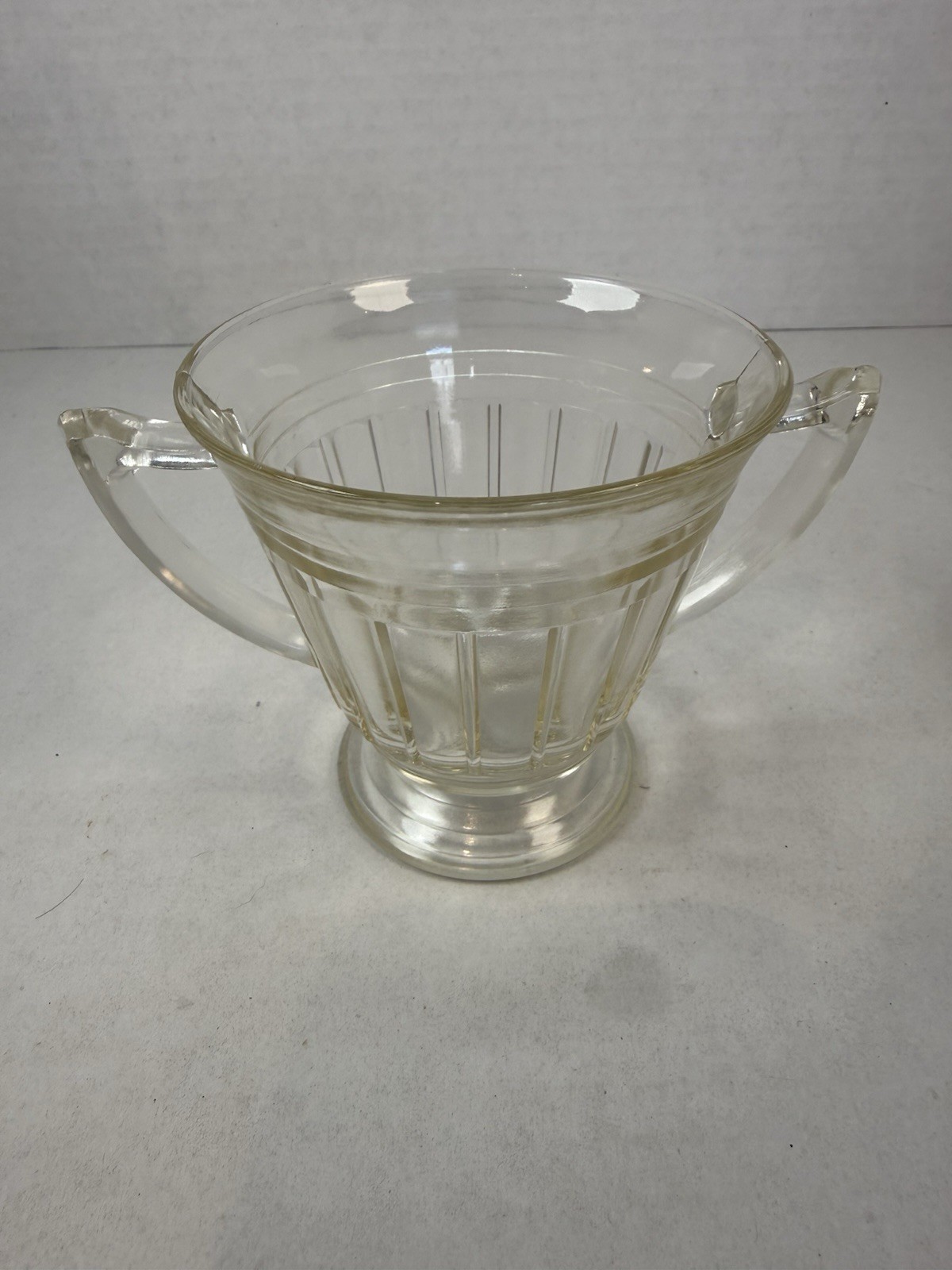 Hazel Atlas New Century Crystal Clear Sugar Bowl Depression Glass