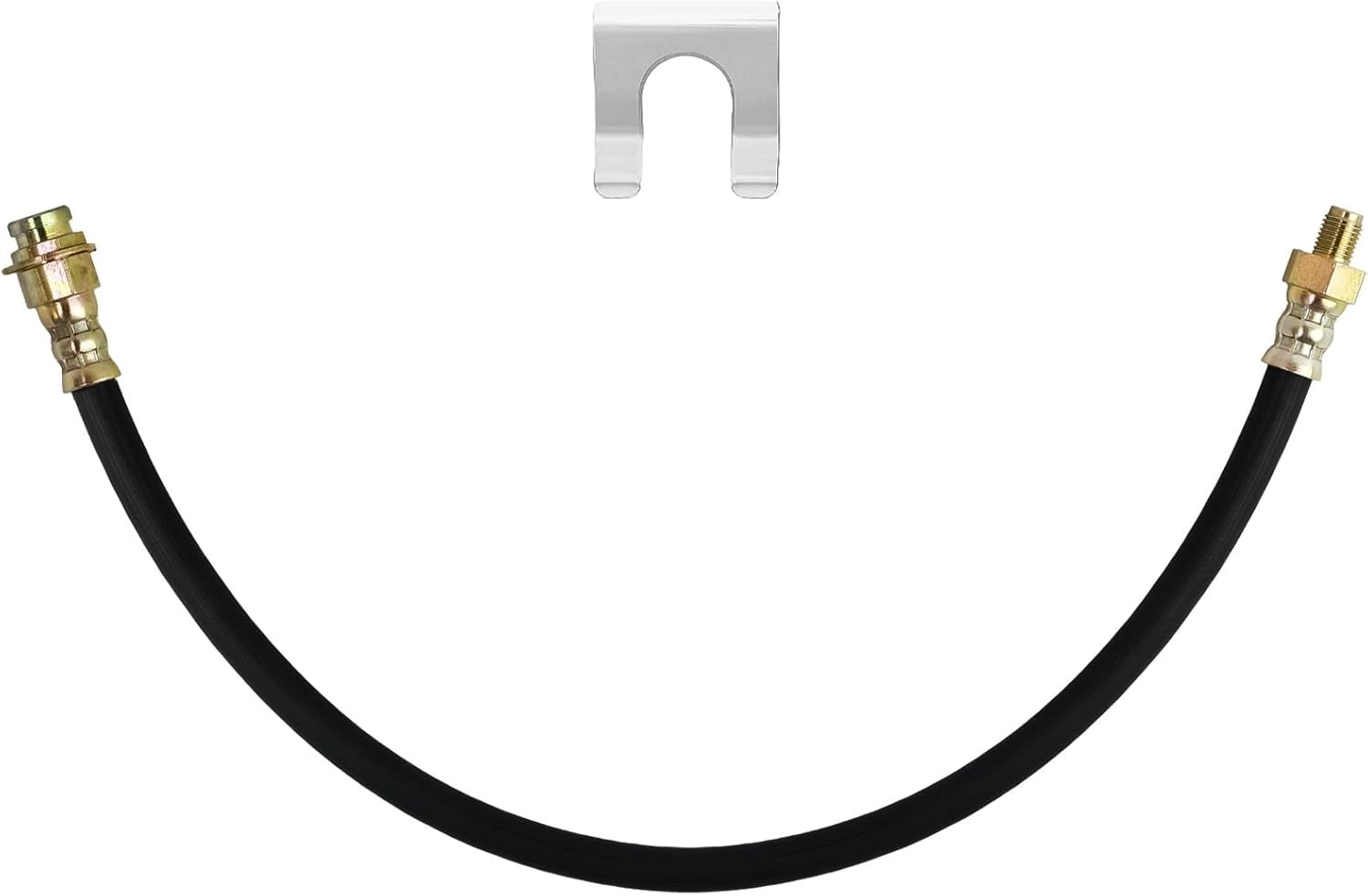 Premium 18-Inch Flexible Brake Line - Universal Rubber Brake Hose, 3/8"-24 E