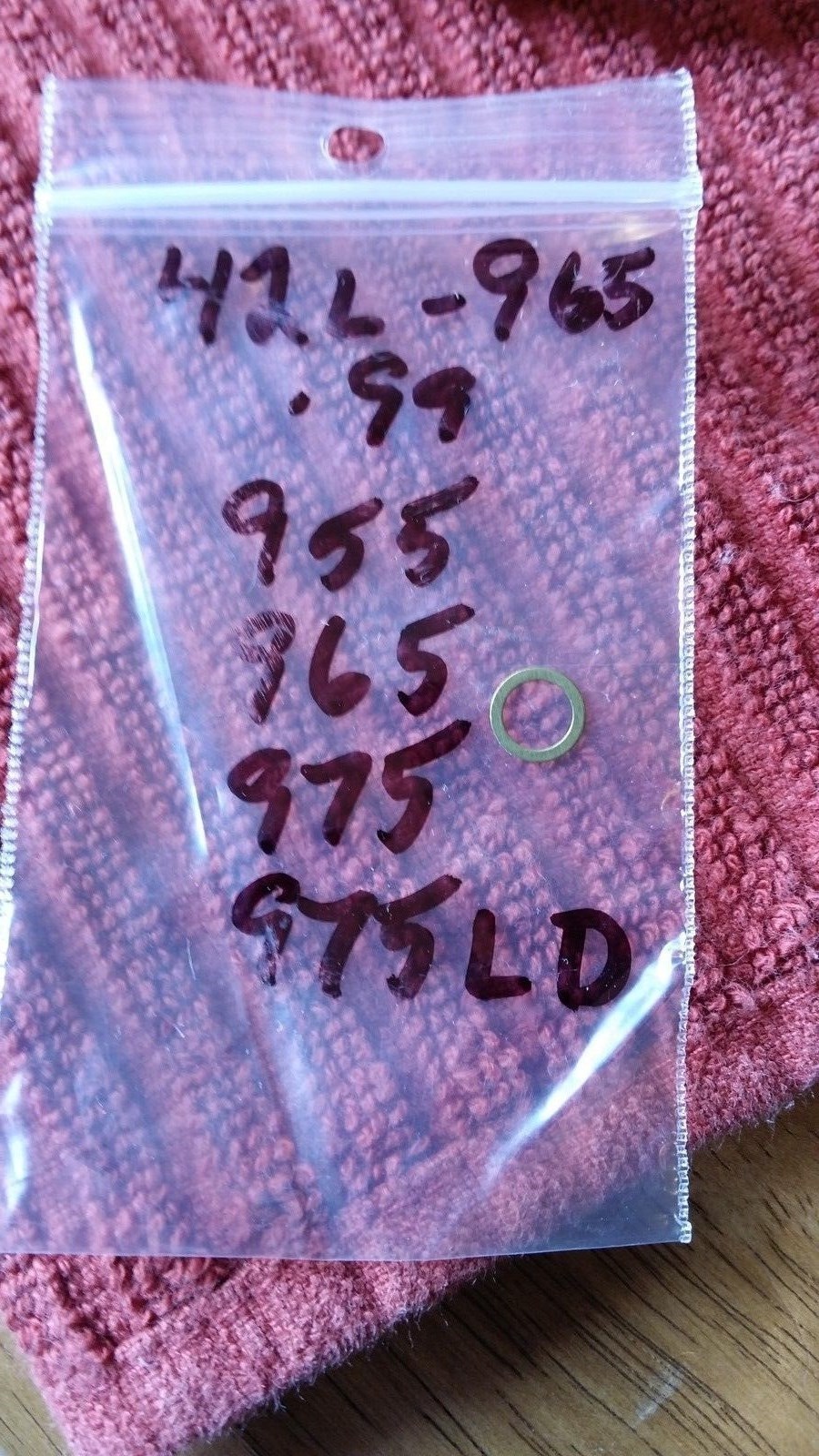 Penn International 965 L-Side worm washer # 42L-965 fits 955, 975 & 975LD also