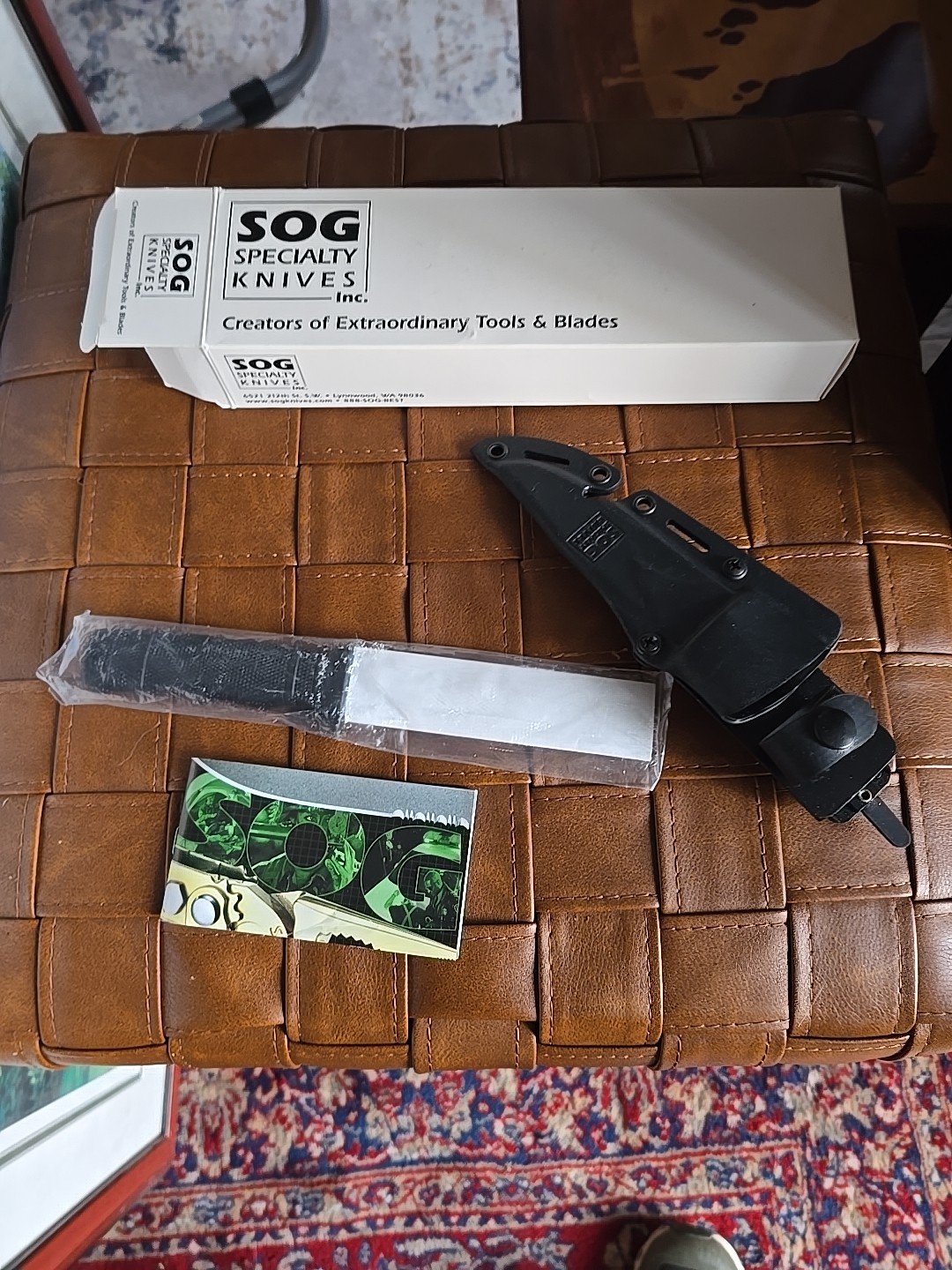 SOG SPECIALTY KNIVES SEAL PUP Knife (M37) Seki, Japan RARE Never Been In Sheath!