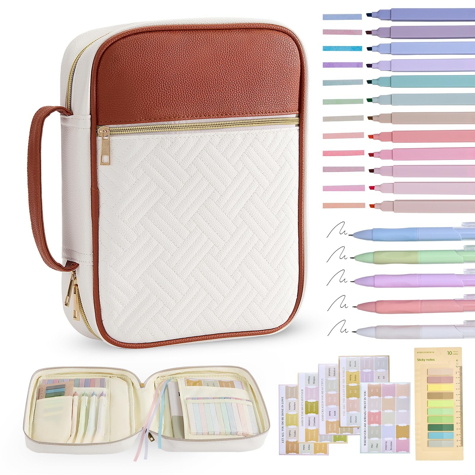 Bible Cover Bible Book Cover Bible Case for Women Canvas Carrying Case Book P...