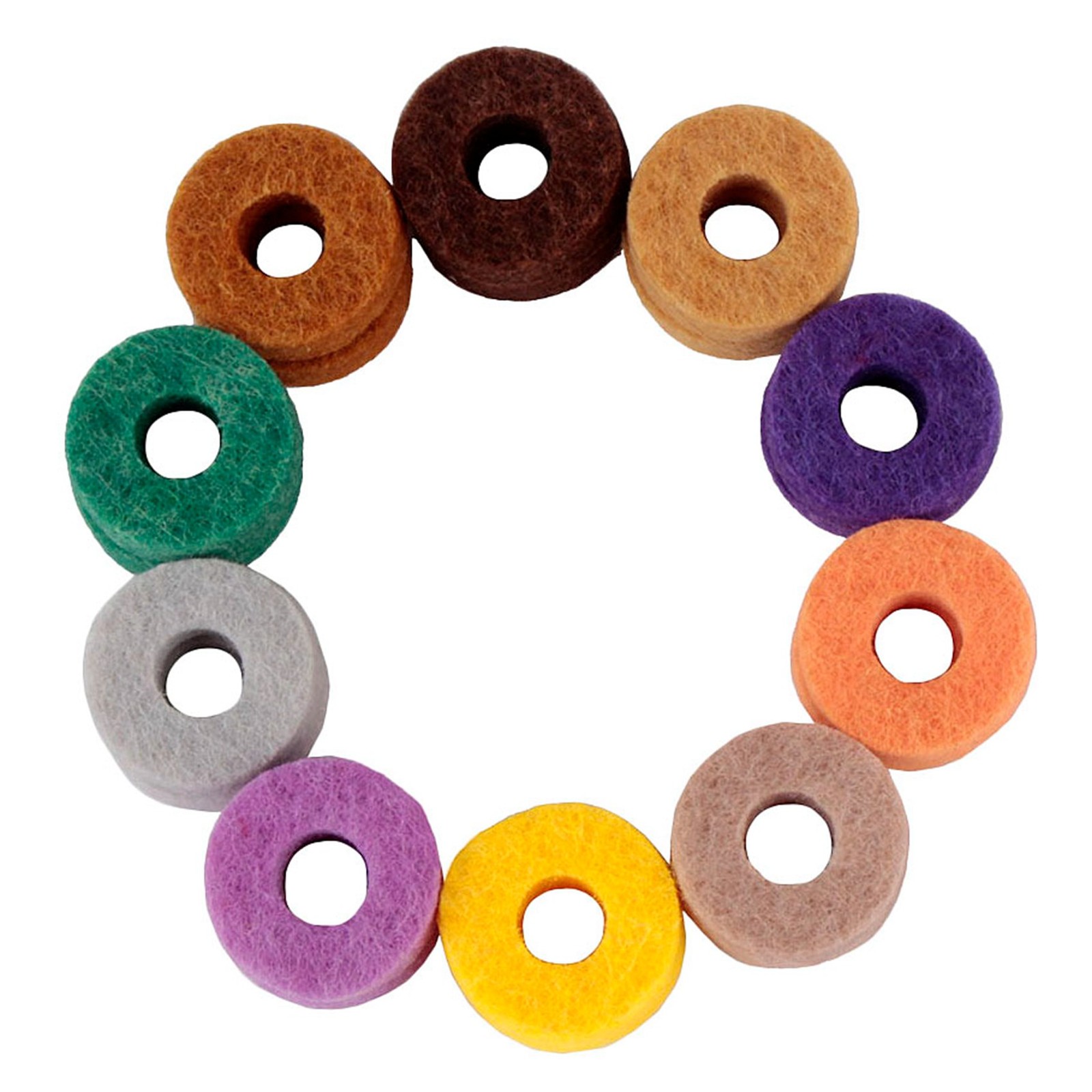 20Pcs Cymbal Stand Felt Washer Pad Replacement Round Soft for Drum Set9320