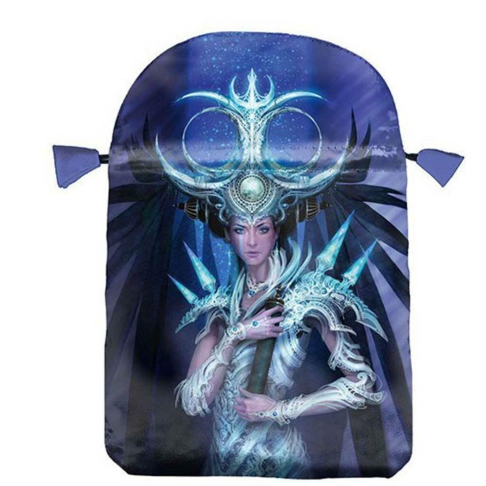 Barbieri Satin Bag Purple Printed Cards Lo Scarabeo 160X225 Mm New