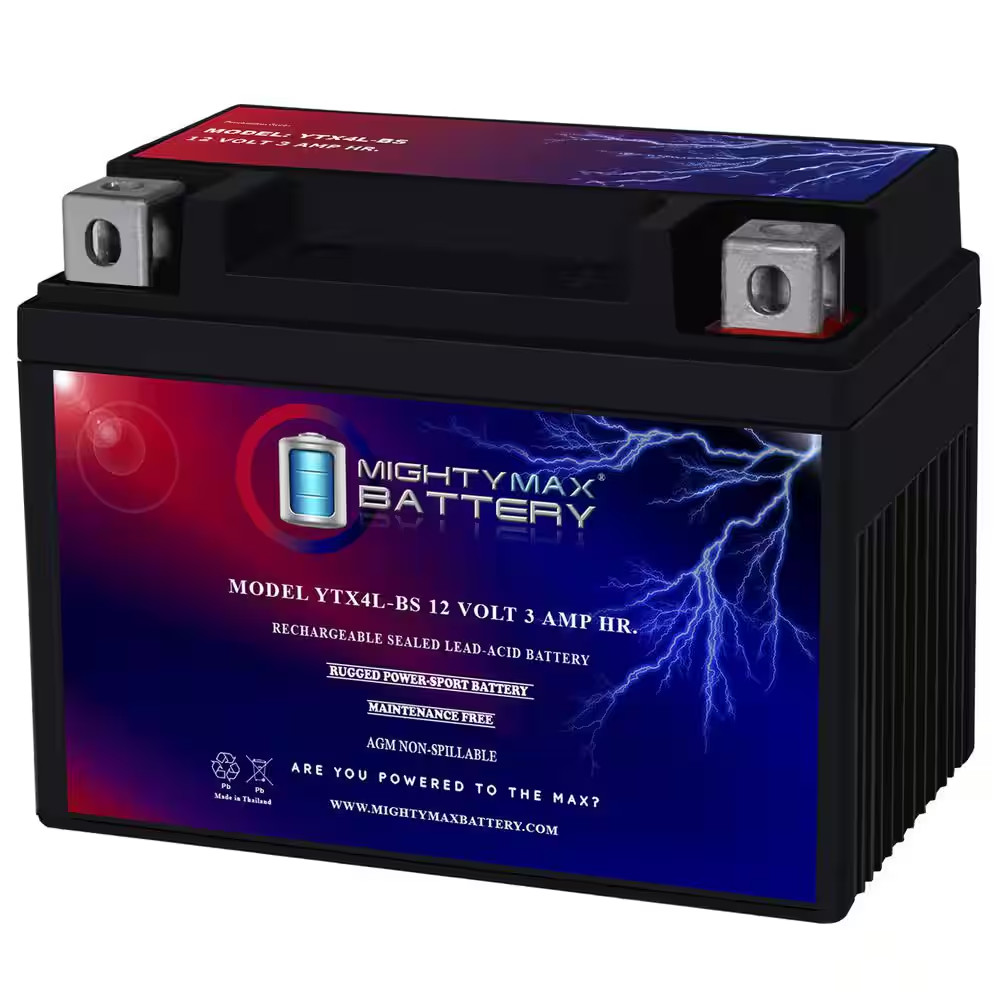 YTX4L-BS SLA Replacement Battery for Parts Unlimited YTX4L-BS