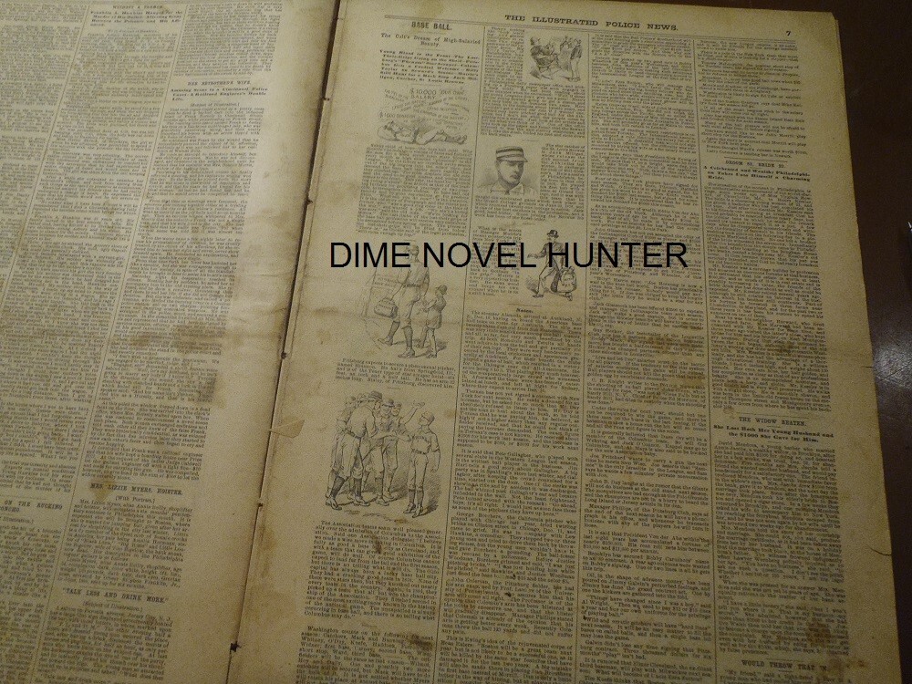 BASEBALL STATS DOG FIGHT ALABAMA BATTLE ILLUSTRATED POLICE NEWS #1157 FULL PG