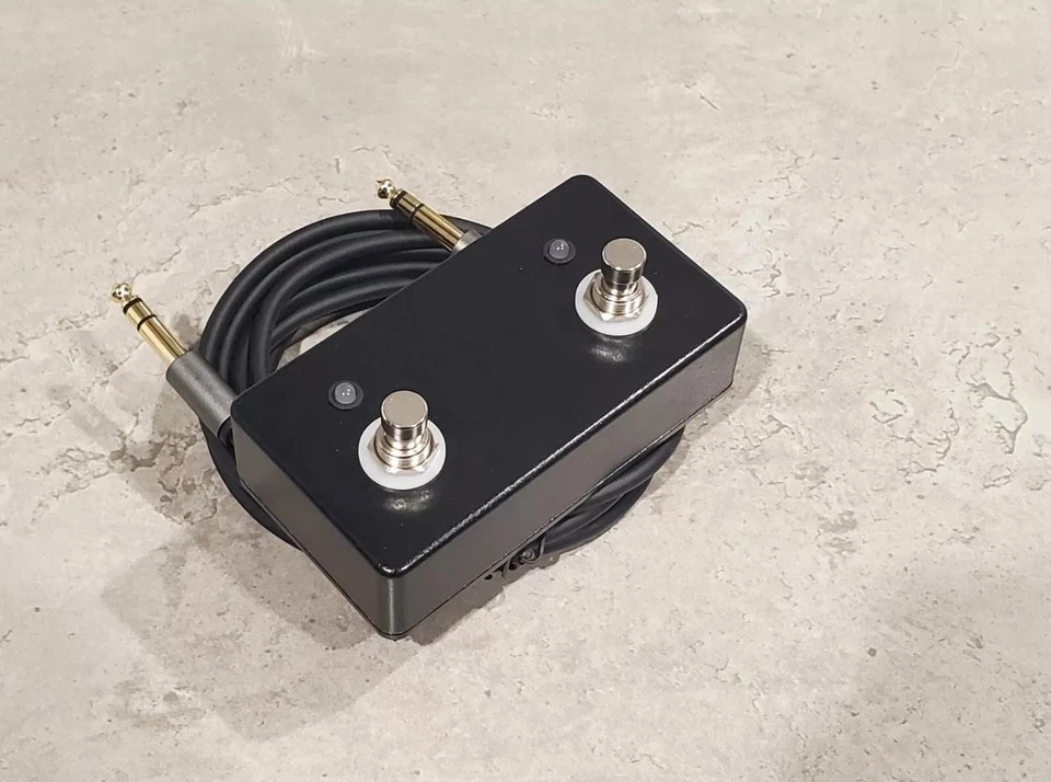 Custom IFS2X-Style 2-Button LED Footswitch for Ibanez TBX Amps w/ 10-Foot Cable