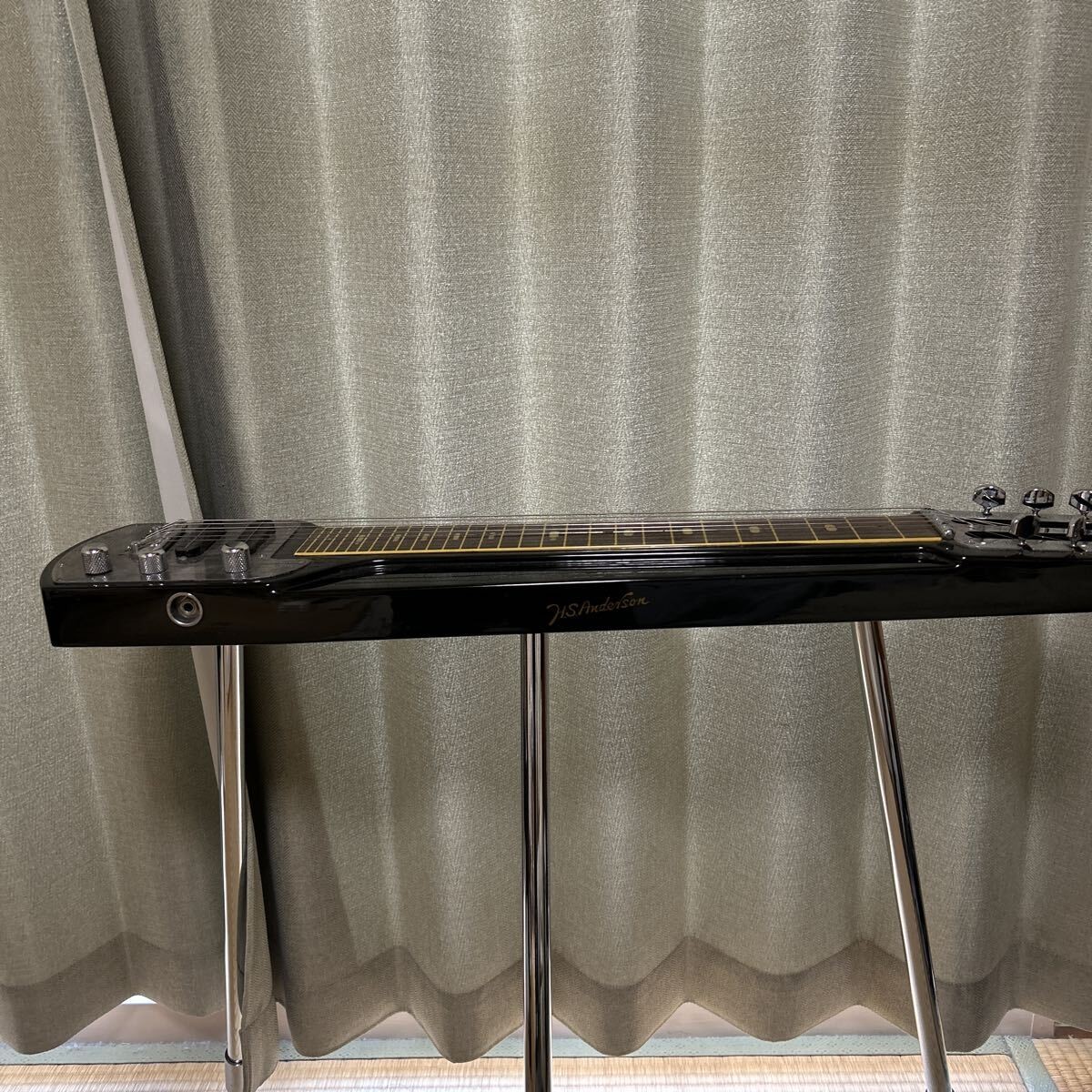 H.S Anderson 6 String Electric Lap Steel Guitar Hawaiian with Hard Case Stand