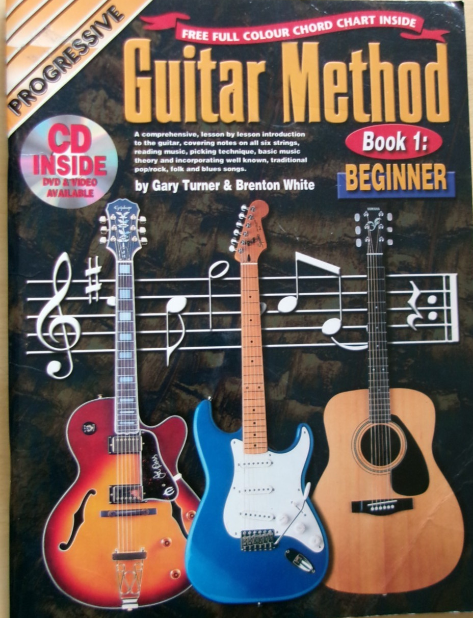 Progressive Guitar Method Bk 1 Beginner + CD Unmarked