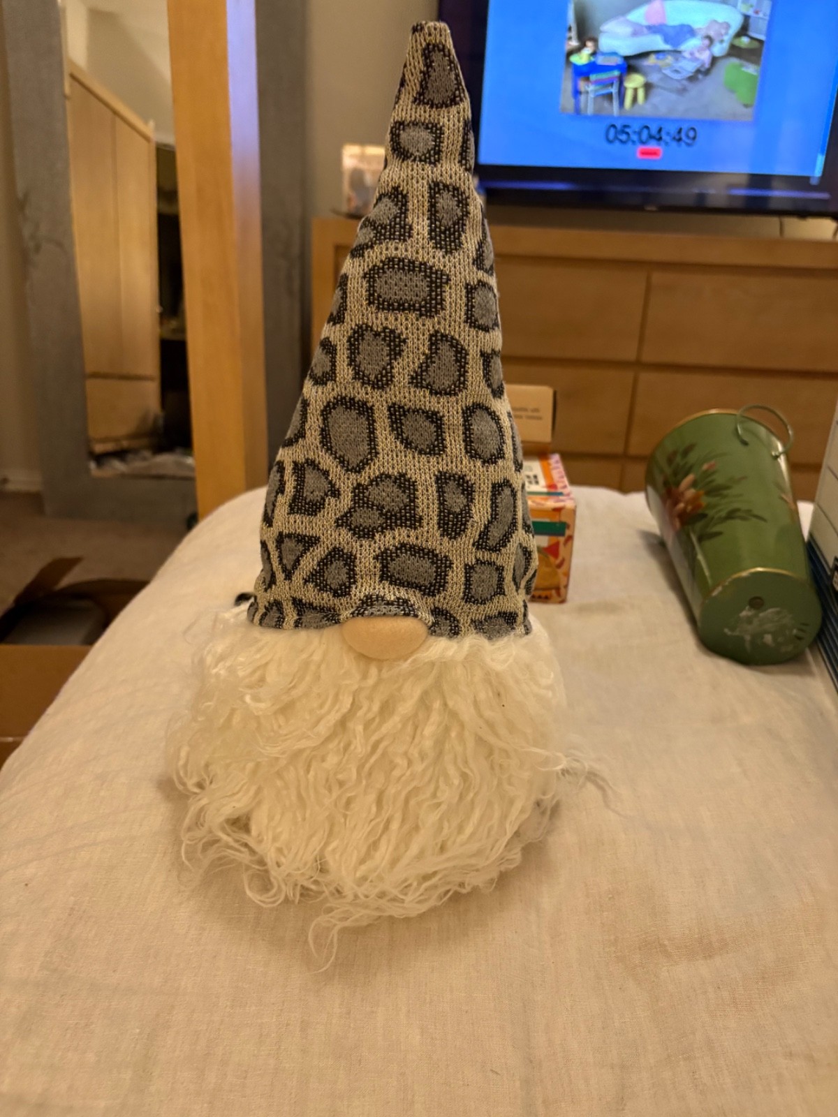 Lighted Gnome Heads W/ Hat Batteries Not Included 16”