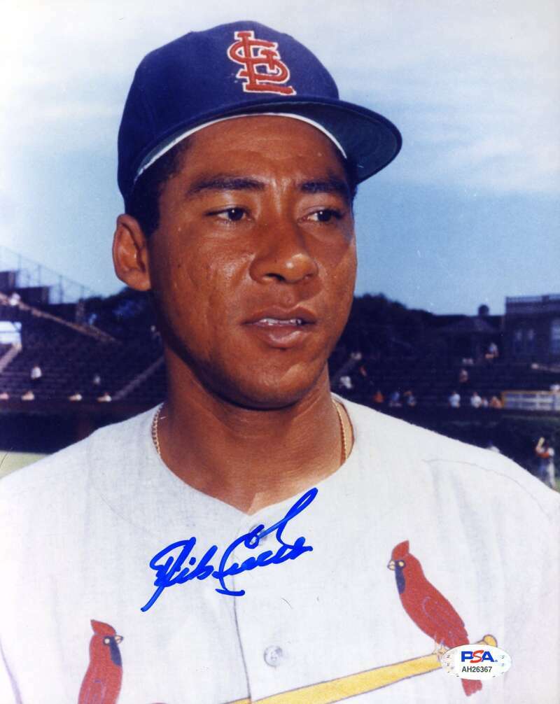 Mike Cuellar PSA DNA Coa Hand Signed 8x10 Cardinals Photo Autograph