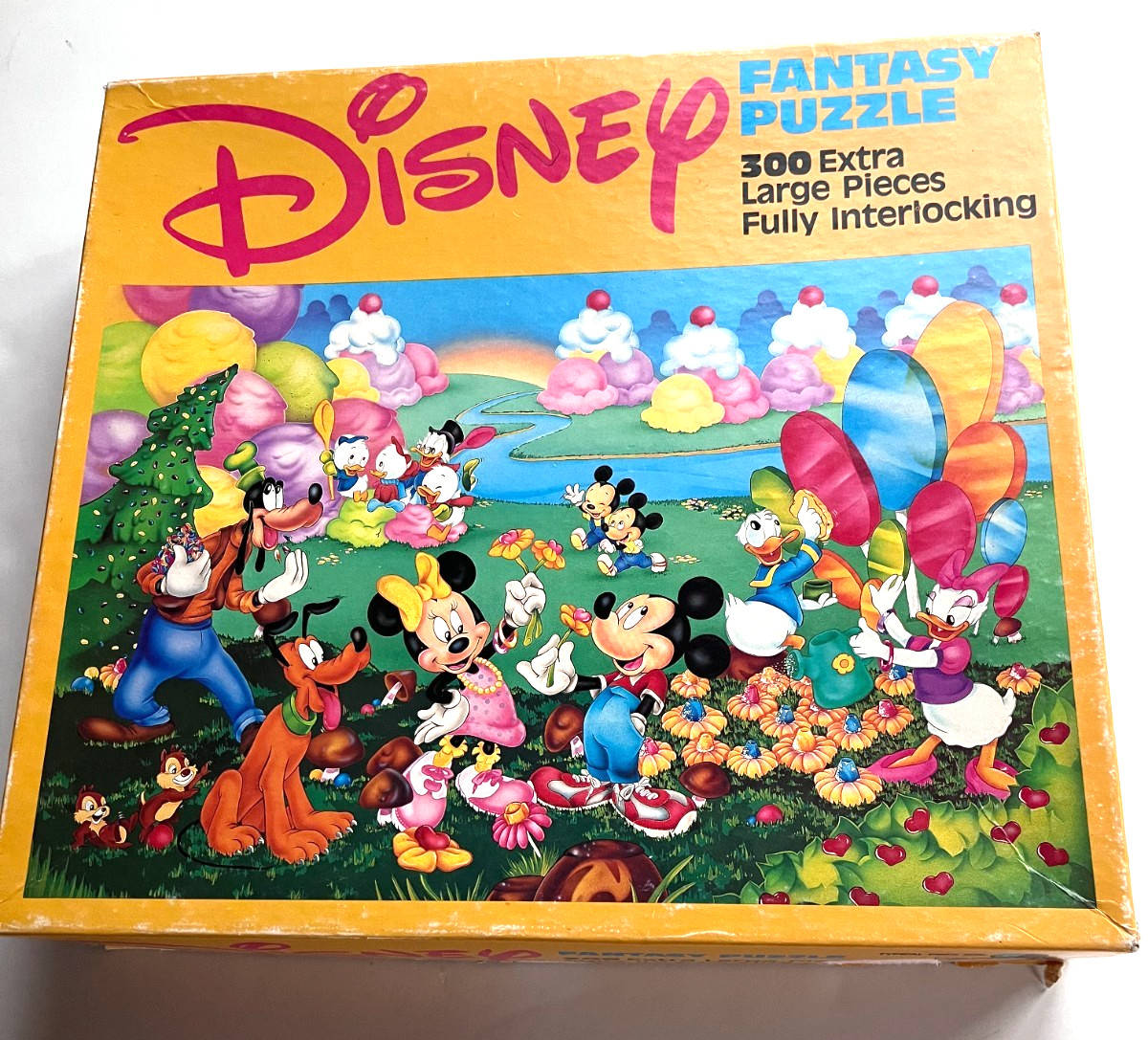 Vintage Golden Disney Fantasy Puzzle 300 Extra Large Piece COMPLETE 1980's