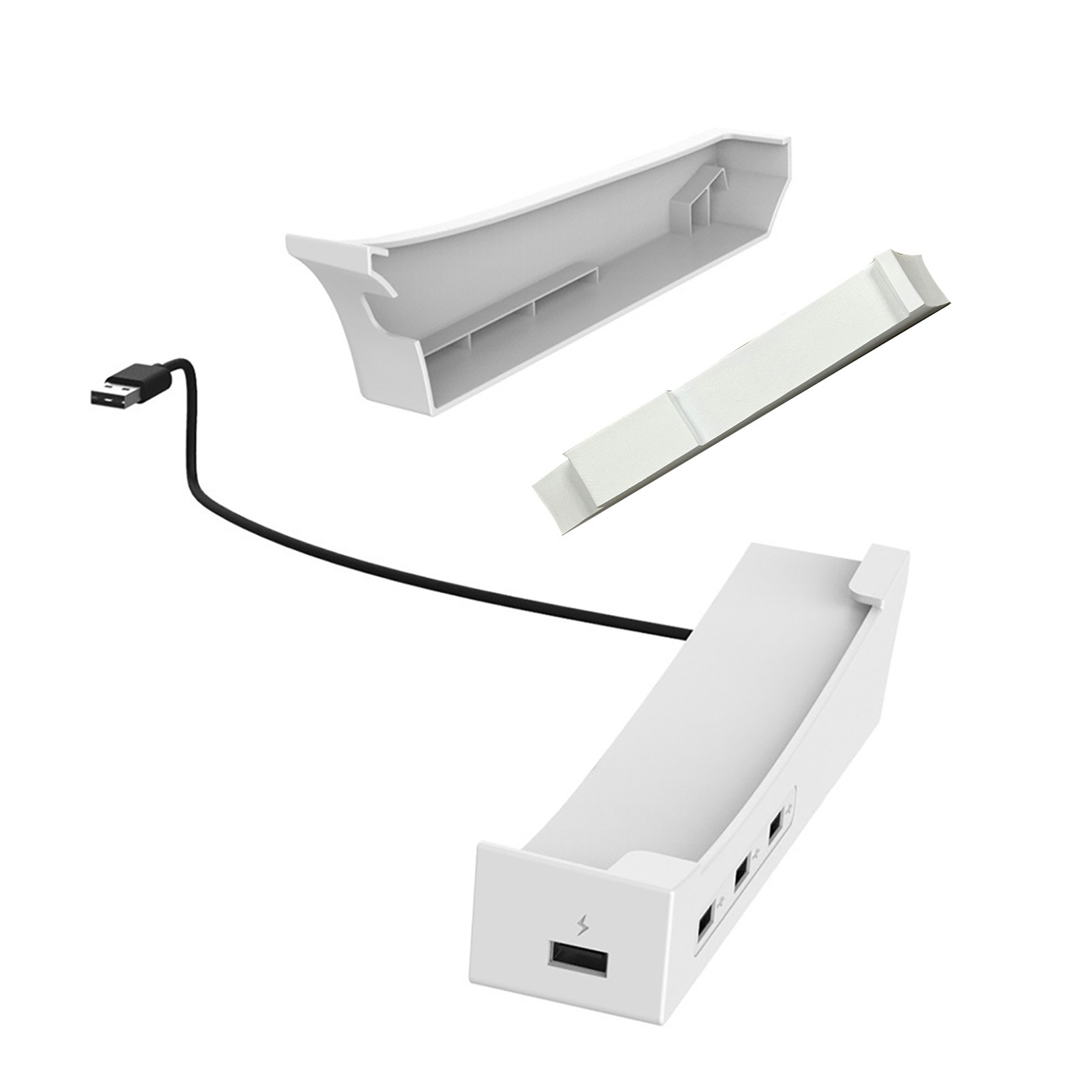 1 Pcs Holder Bracket With 4 Port USB Hub Replacement Parts For PS5 Slim Console