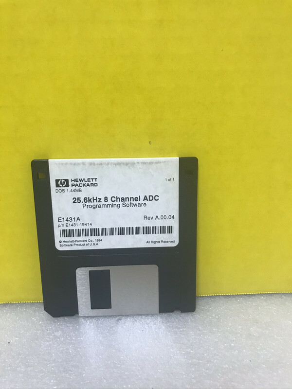 HP E1431-19414 25.6kHz 8 Channel ADC Programming Software Floppy Disk 1 of 1