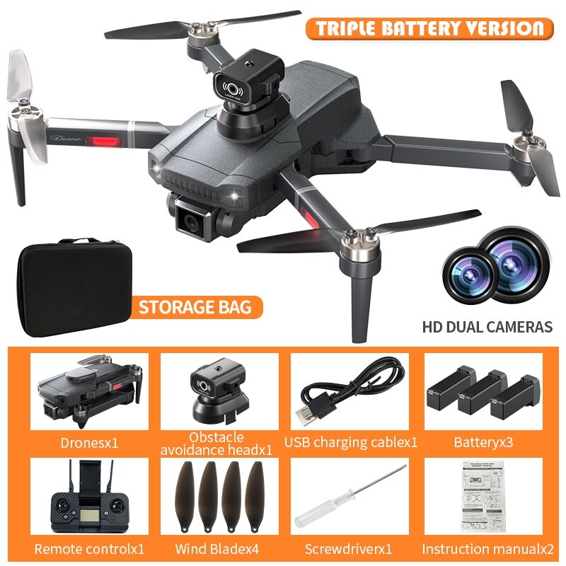 5G 4K  Drone  Pro with HD Brushless Dual Camera Drones WiFi FPV Foldable RC