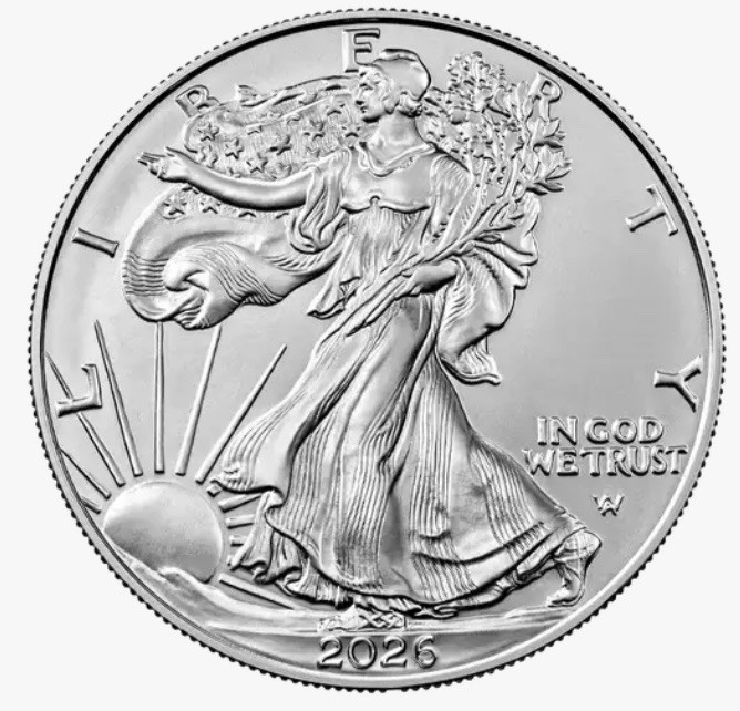 American Silver Eagle 2026 Single Uncirculated Coin From Monster Box $1