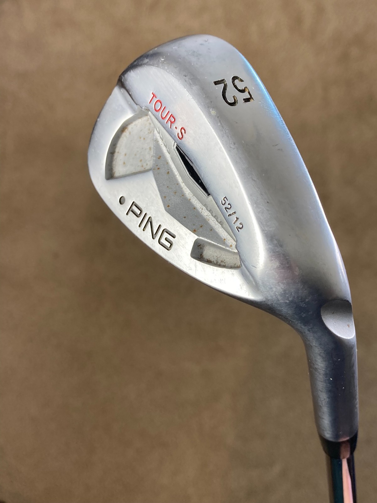 Ping Black Dot Tour-S Chrome Gap Wedge GW 52* 12 KBS Tour Wedge Steel Mens RH