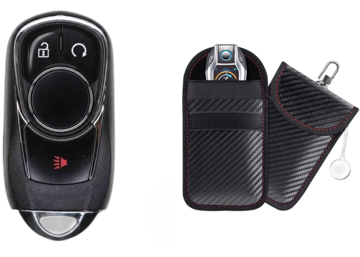 Replacement Buick Smart Key Fob FCC HYQ4AA Direct Fit Keyless Entry w/Case