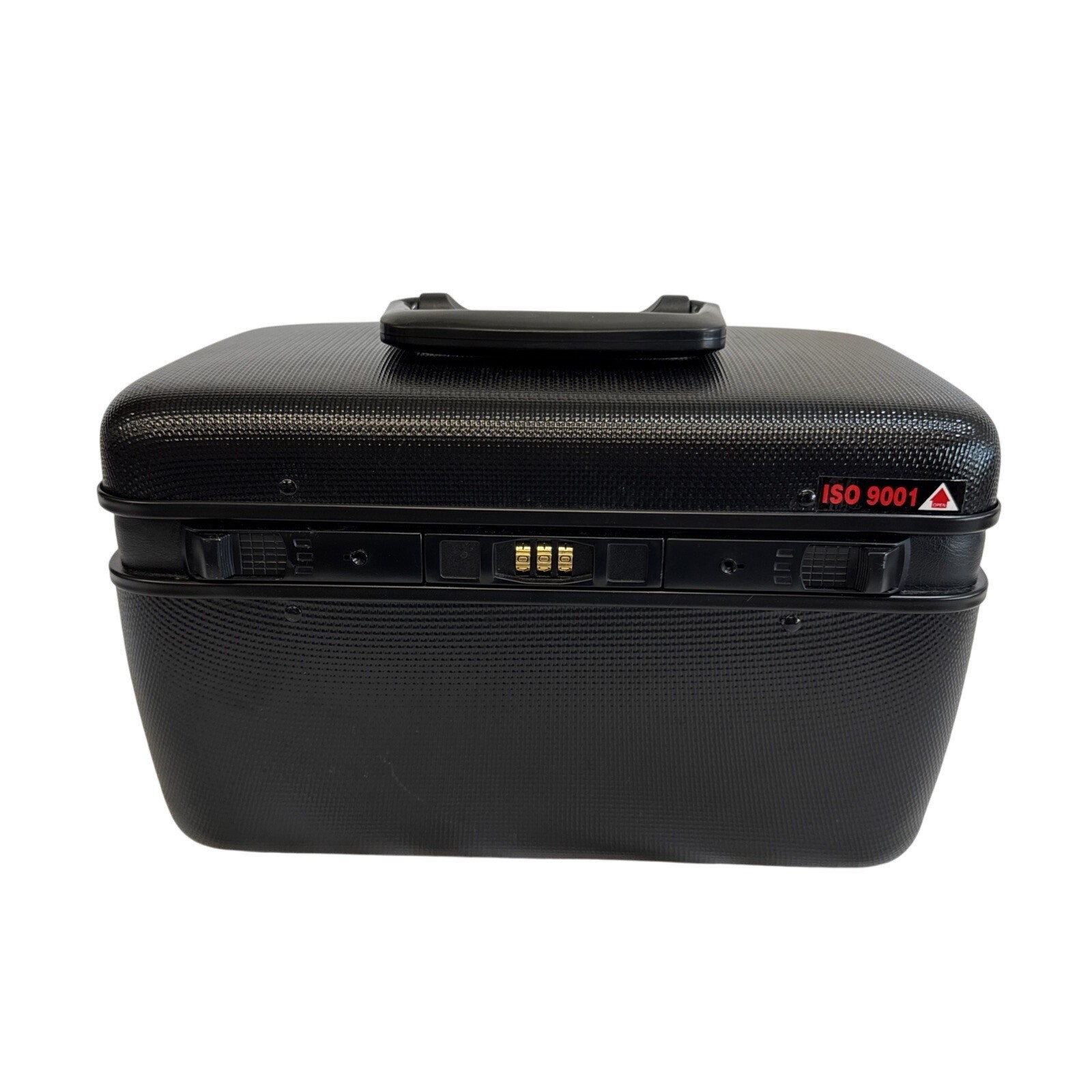 Prince ISO 9001 Black Hard Shell Train Case Makeup Cosmetic Travel Luggage