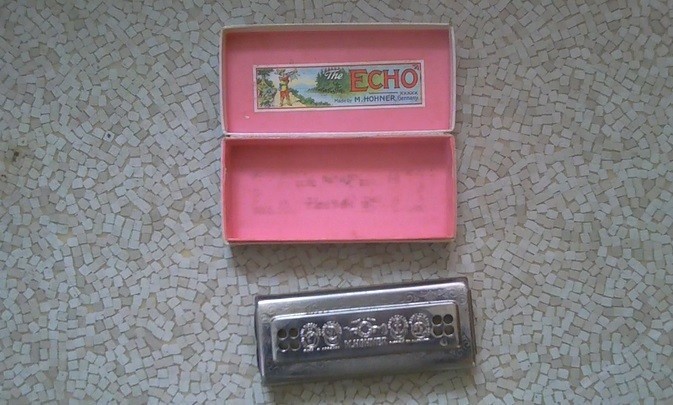 M. Hohner “The Echo Harp" Bell Metal Reeds C & G Original Box Germany