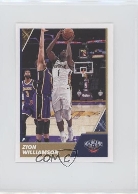 2020-21 Panini Sticker & Card Collection Stickers Zion Williamson #412 ut4