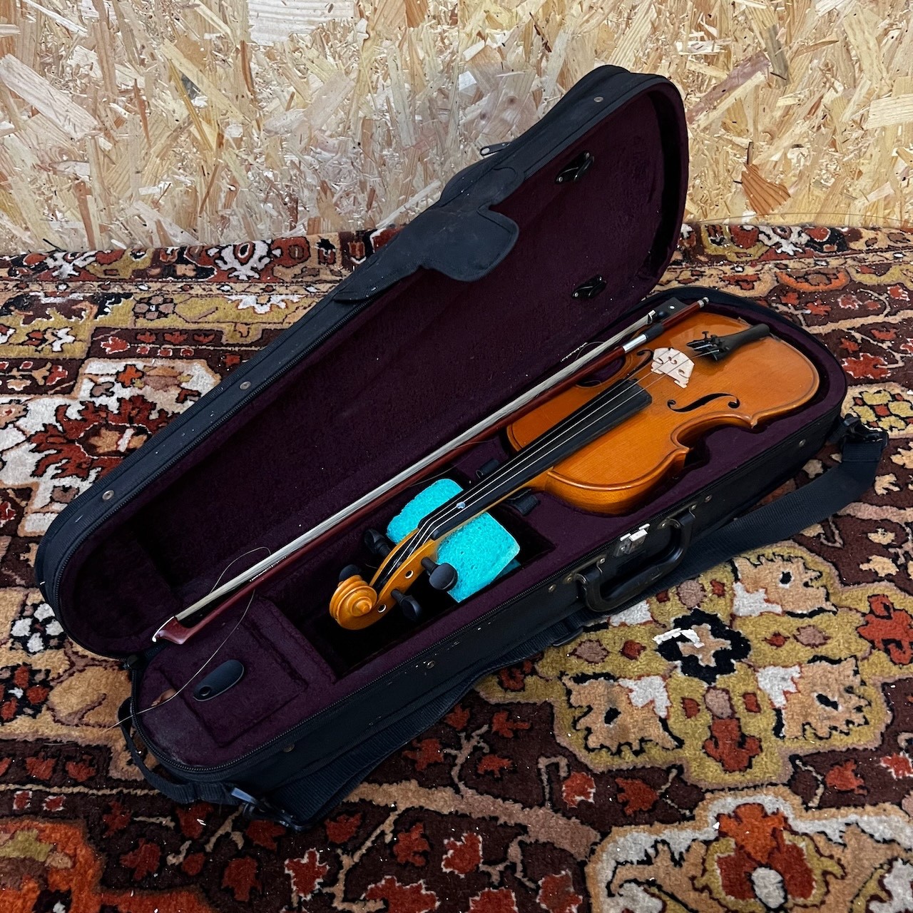 Andreas Zeller Stentor 3/4 Violin with Bow and Hard Case Romania