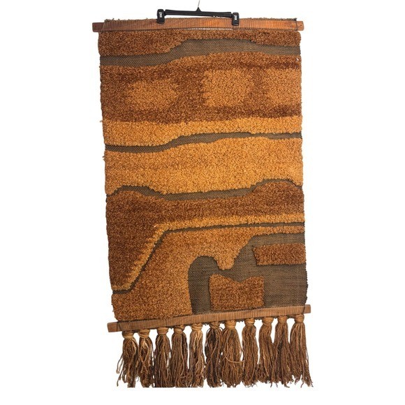 1960's MCM Textured Wall Tapestry - *RARE*