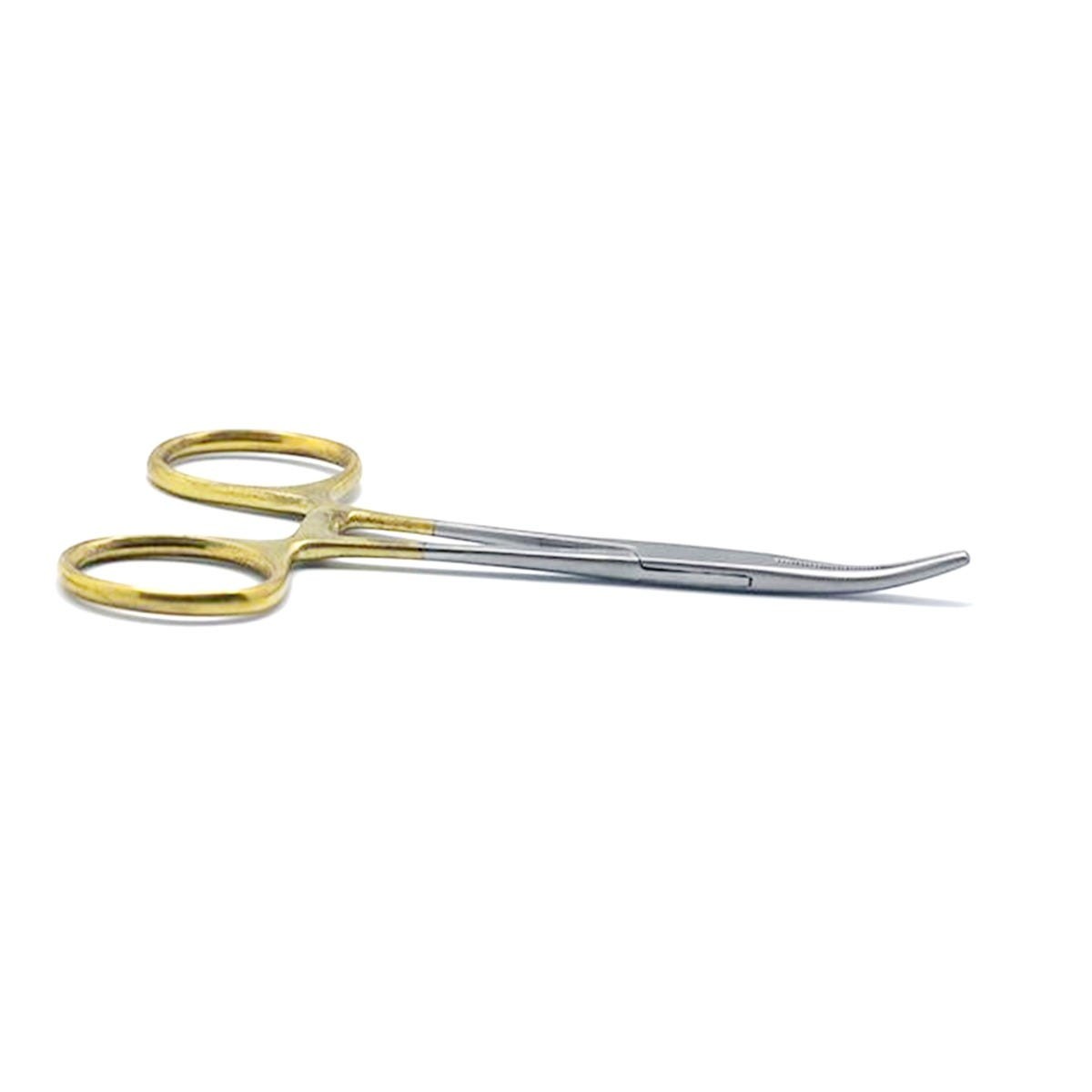 Hemostat Gold Curved Locking