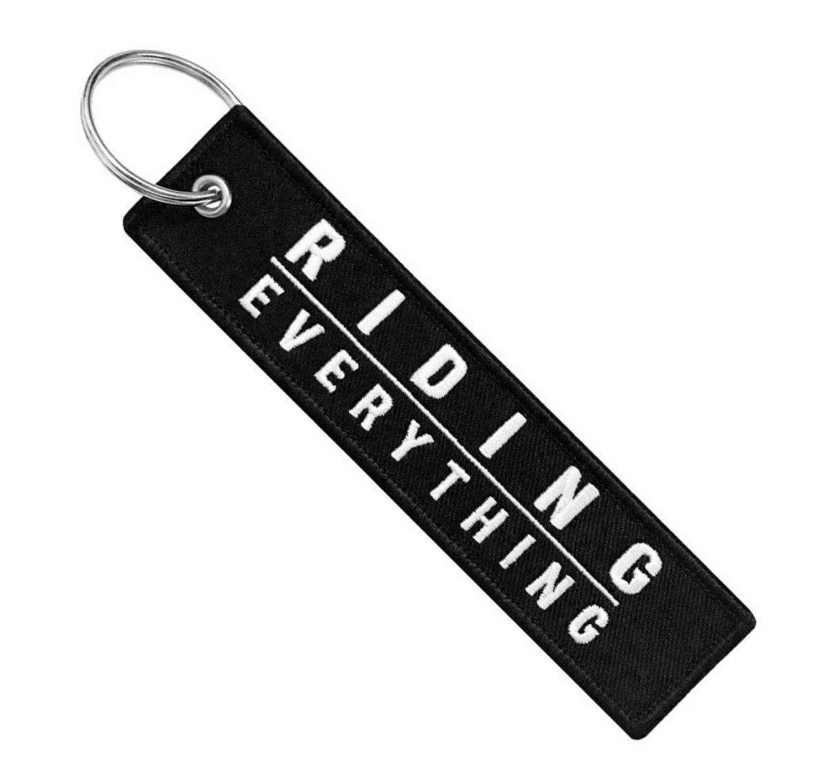 Riding Over Everything - Motorcycle Keychain