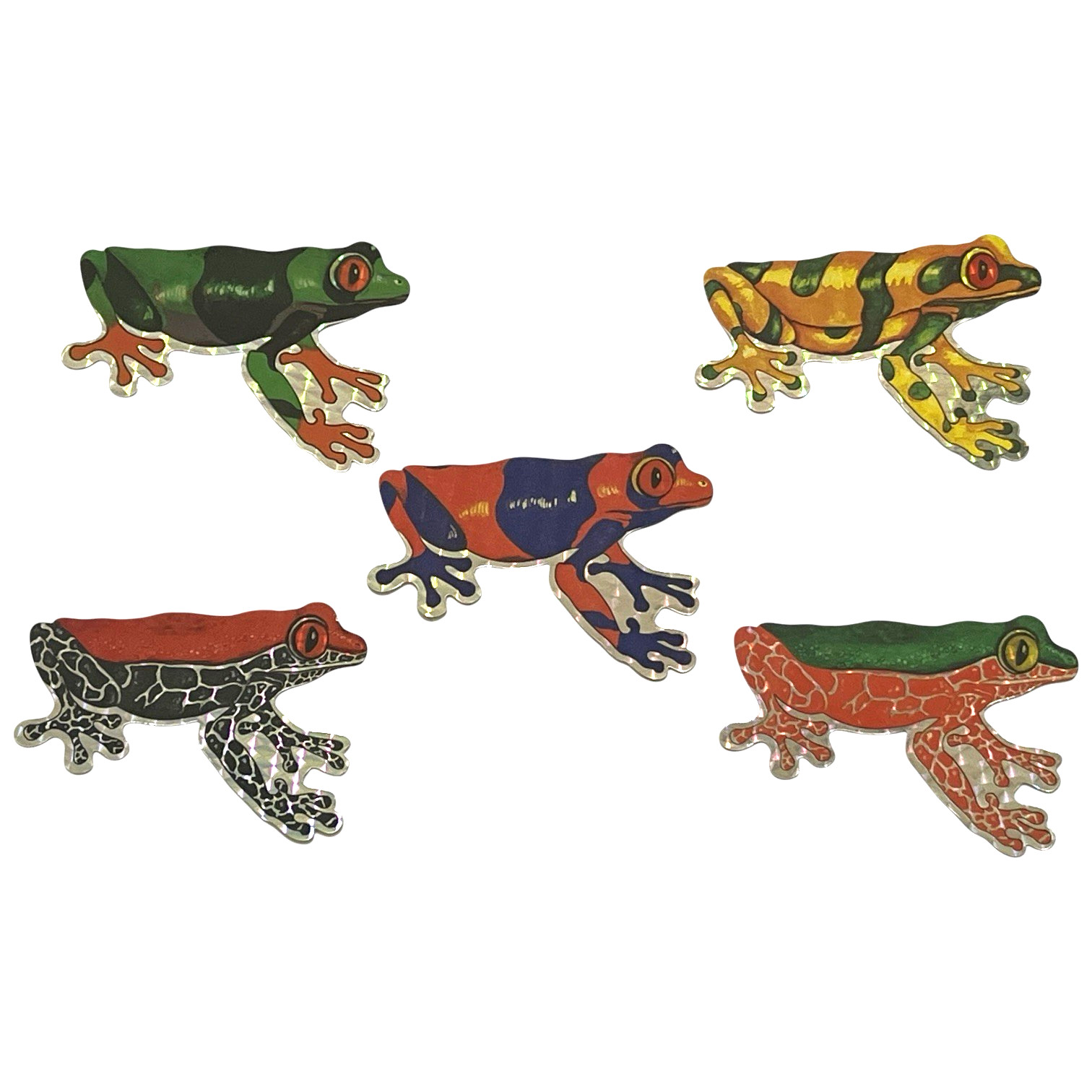 Vintage FROG Prism Vending Machine Stickers Set of Five 3 1/2 x 2"