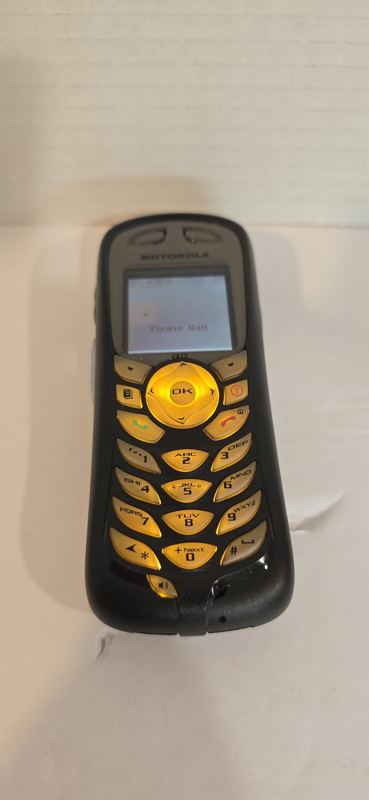 Vintage Motorola Boost Mobile Cell Phone Black Charger Powers On Parts Repair