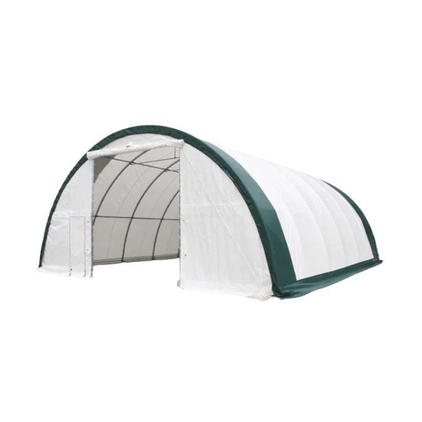 W30'xL85'xH15' Single Truss Arch Storage Shelter 22ozPVC Canvas Building Shelter