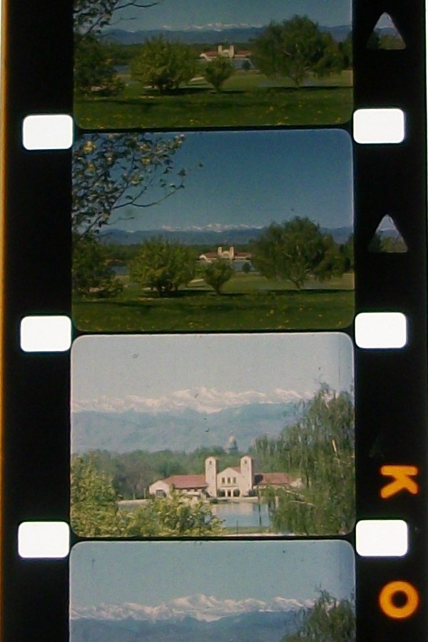 A25  ROCKIES  TRIP   UNIQUE RAW FOOTAGE 16MM FILM MOVIE ON CORE NO REEL