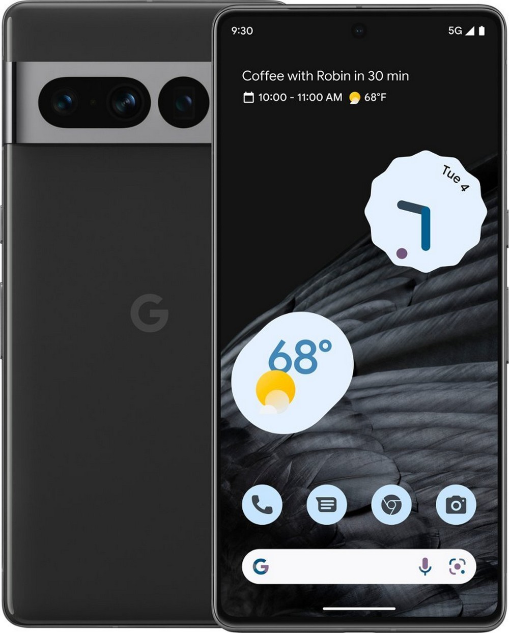 Used Google Pixel 7 Pro, Fully Unlocked, 128 GB, Black, Poor Batt Capa + C Grade