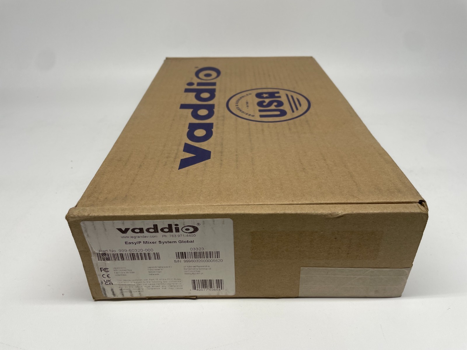 Vaddio EasyIP Video Mixer Global Switcher 4x4Video / Dante System 999-60320-000