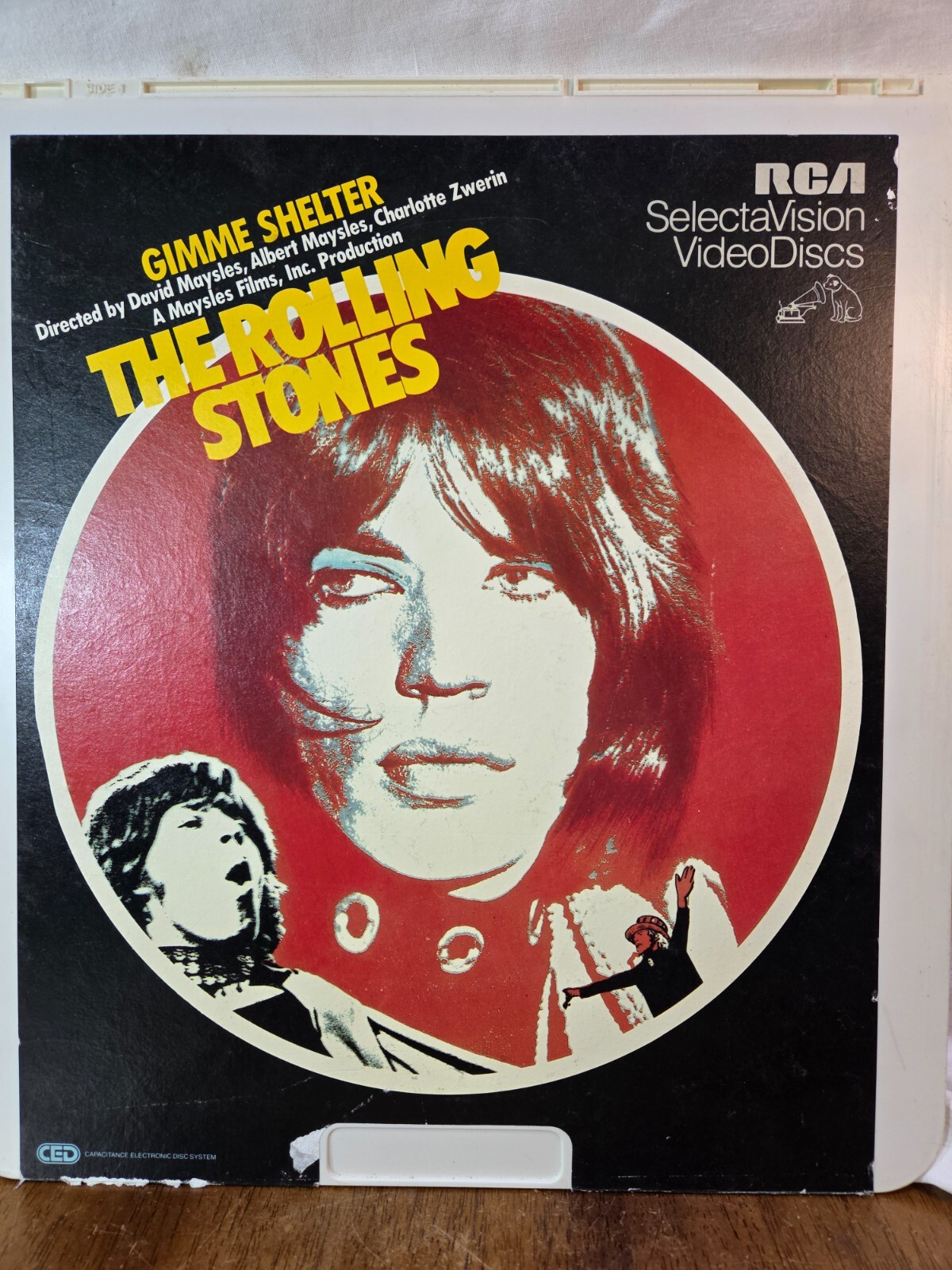 RCA CED The Rolling Stones Gimme Shelter 1970 SelectaVision VideoDisc 