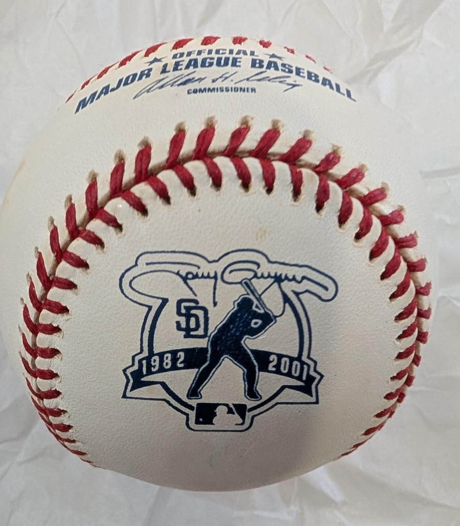 TONY GWYNN Final Game Rawlings Official Baseball SAN DIEGO PADRES With Box - FL5