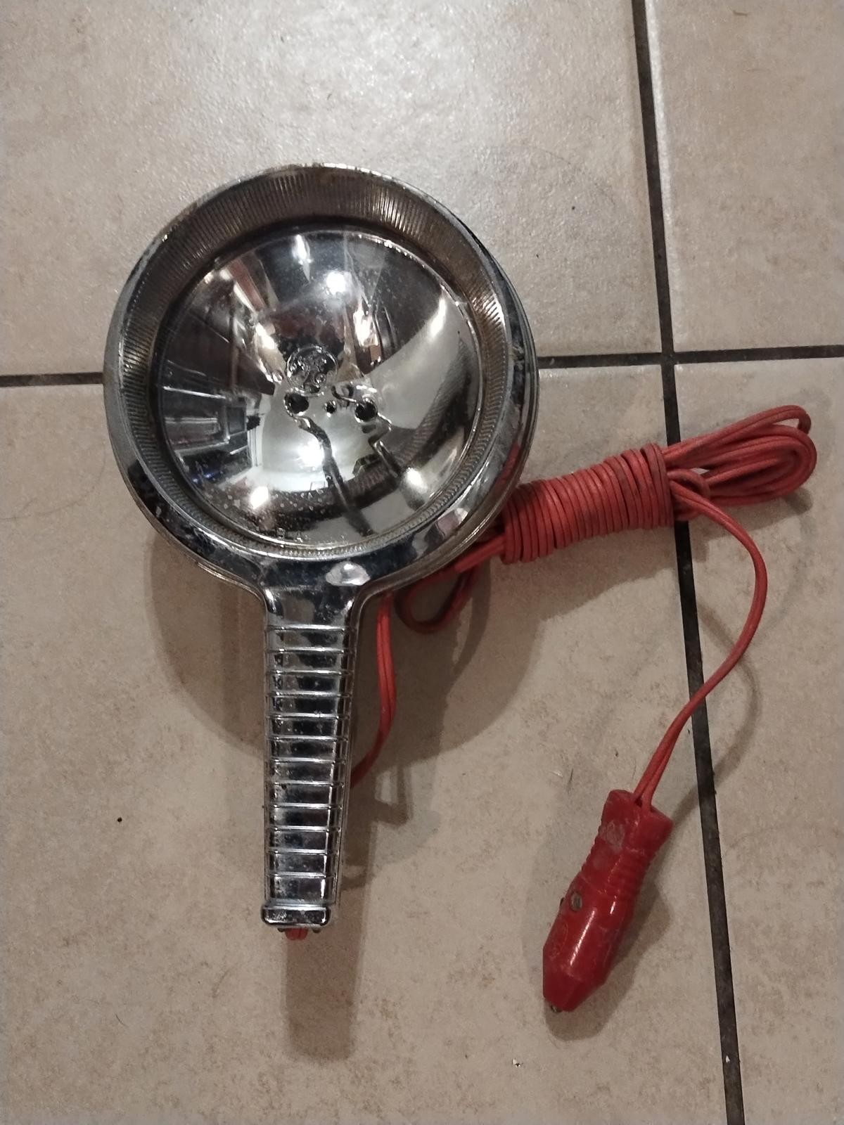 Vintage GE Auto car Chrome Metal Spotlight Lighting Cars