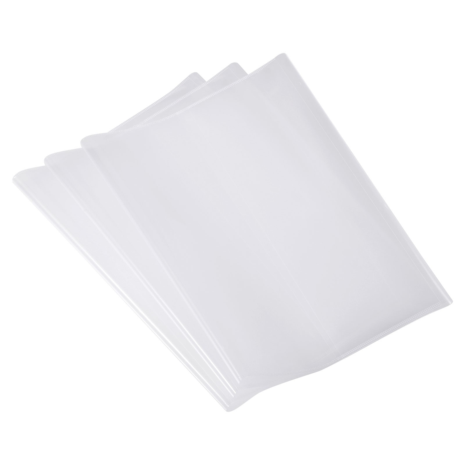 6.7x9.6" Clear Book Cover, 10 Pcs Textbook Protector with Adhesive Tape, Clear