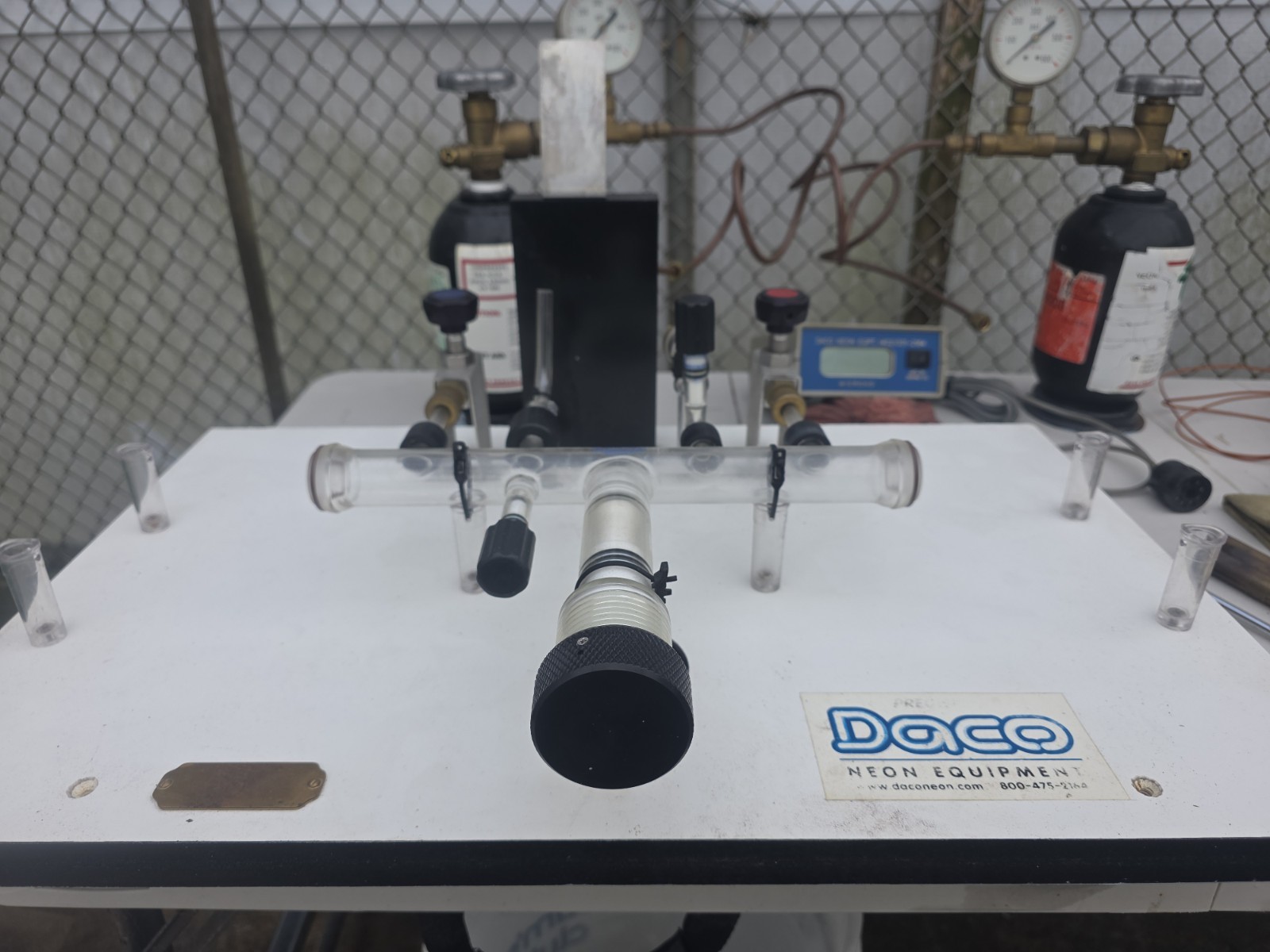 DACO Neon Equipment Glass Blowing Vacuum Pump Gauges Transformers Hoses Tools