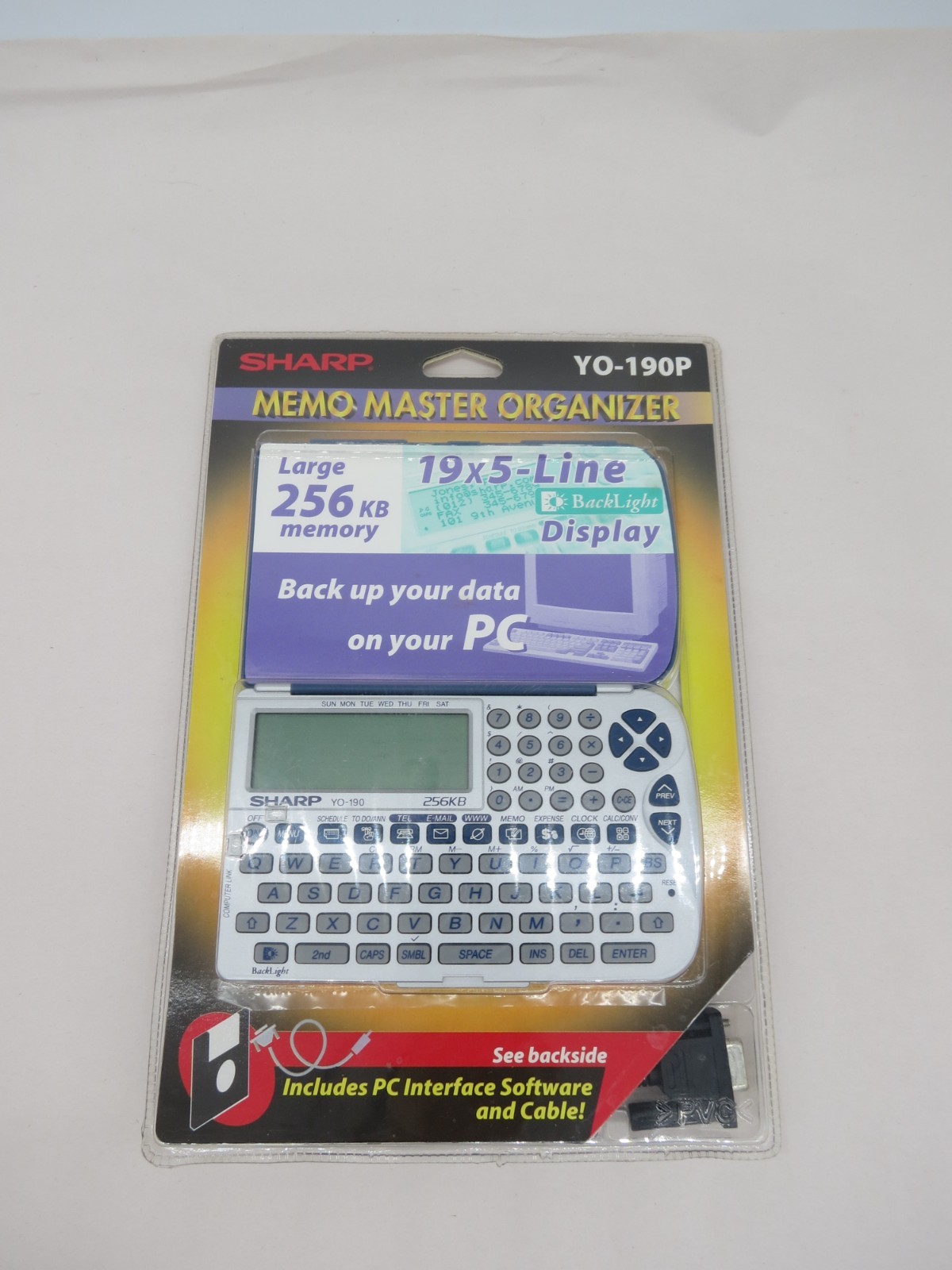 Vintage SHARP YO-190P MEMO MASTER ORGANIZER PDA ~ RARE