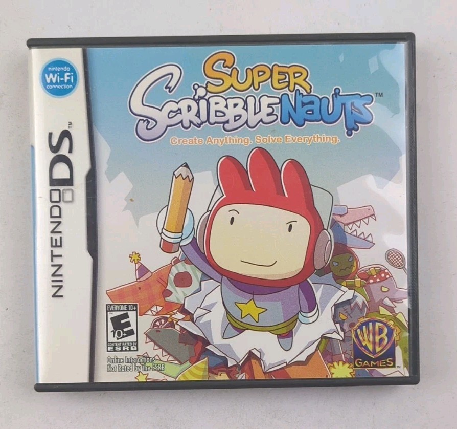 Super Scribblenauts Nintendo DS Case & Insert Only NO GAME Authentic Original