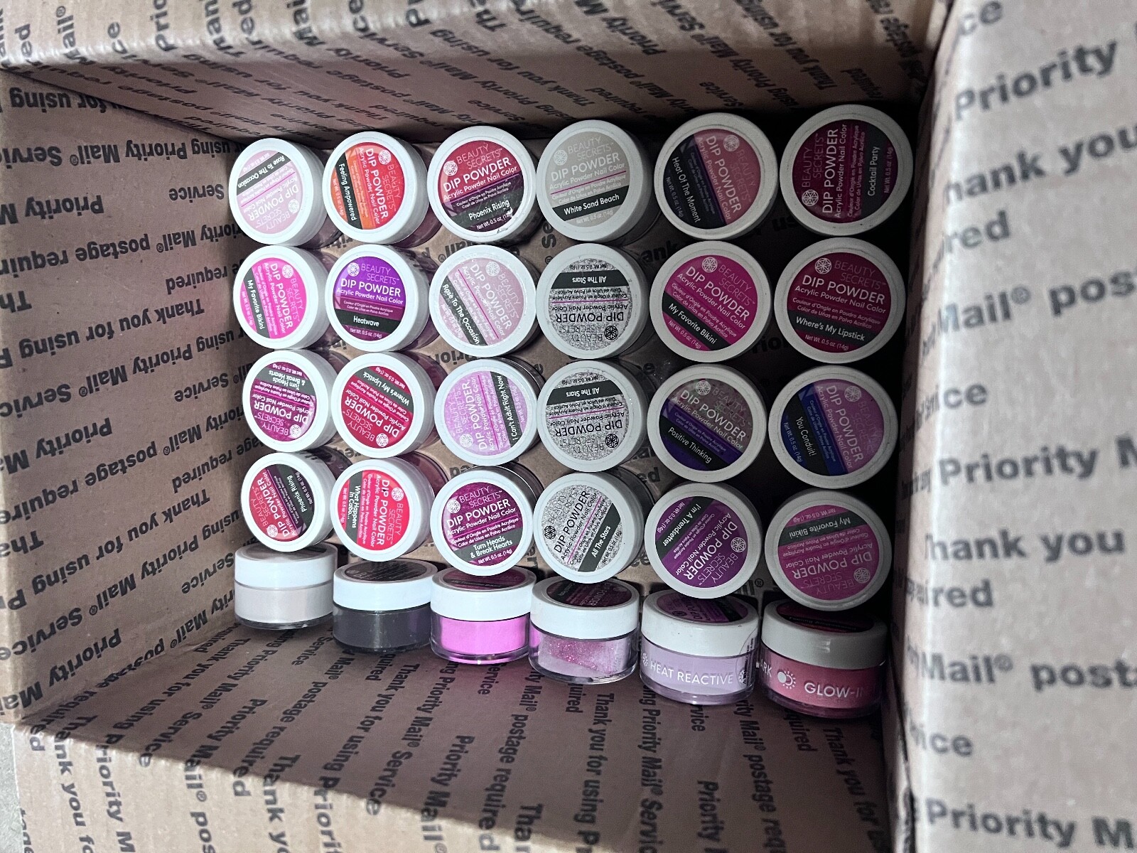 LOT OF 29 Beauty Secrets Dip Powder Mixed Colors SEE PICTURES FREE SHIPPING