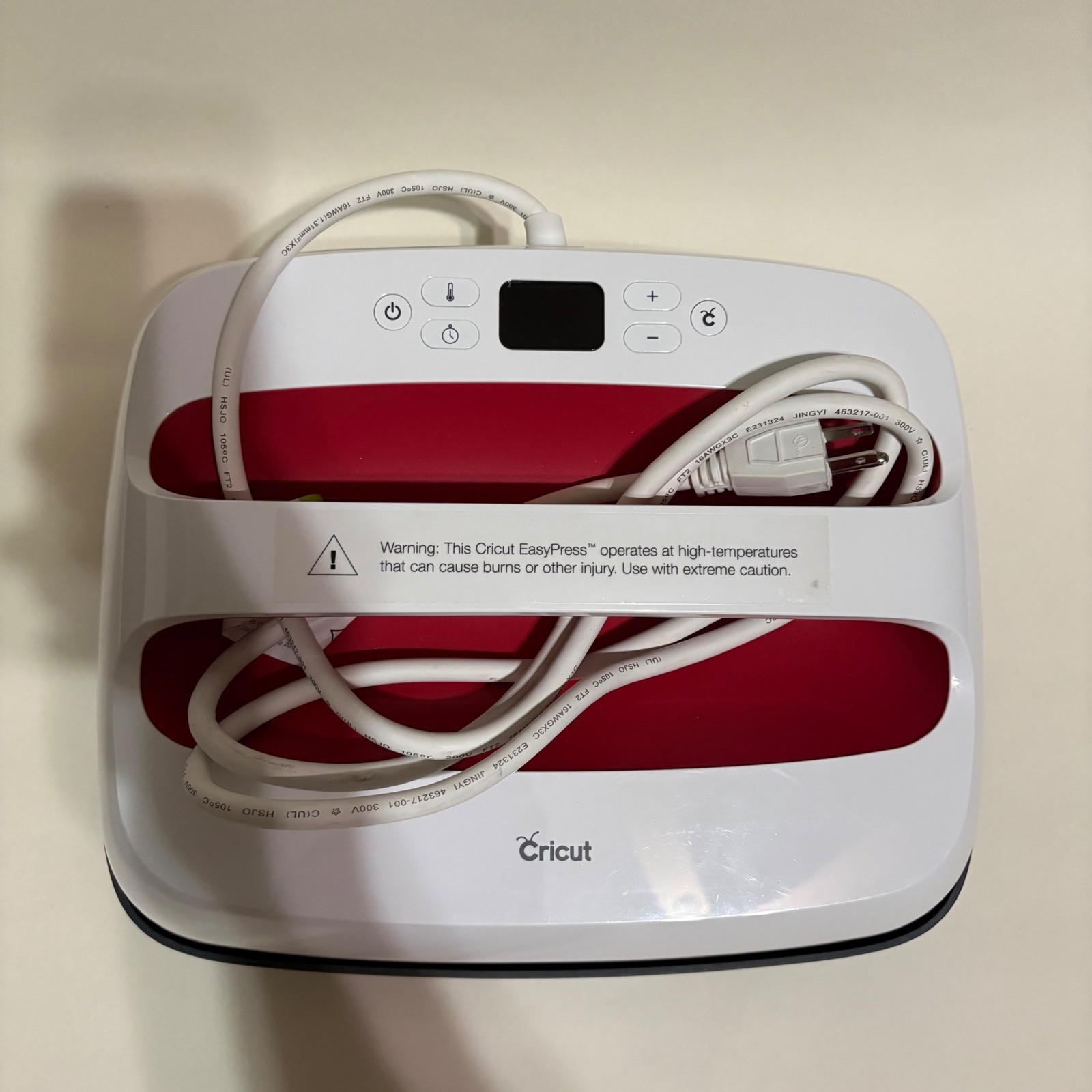 Cricut EasyPress 2 Raspberry Red 12x10 Heat Press Machine for Vinyl and HTV DIY