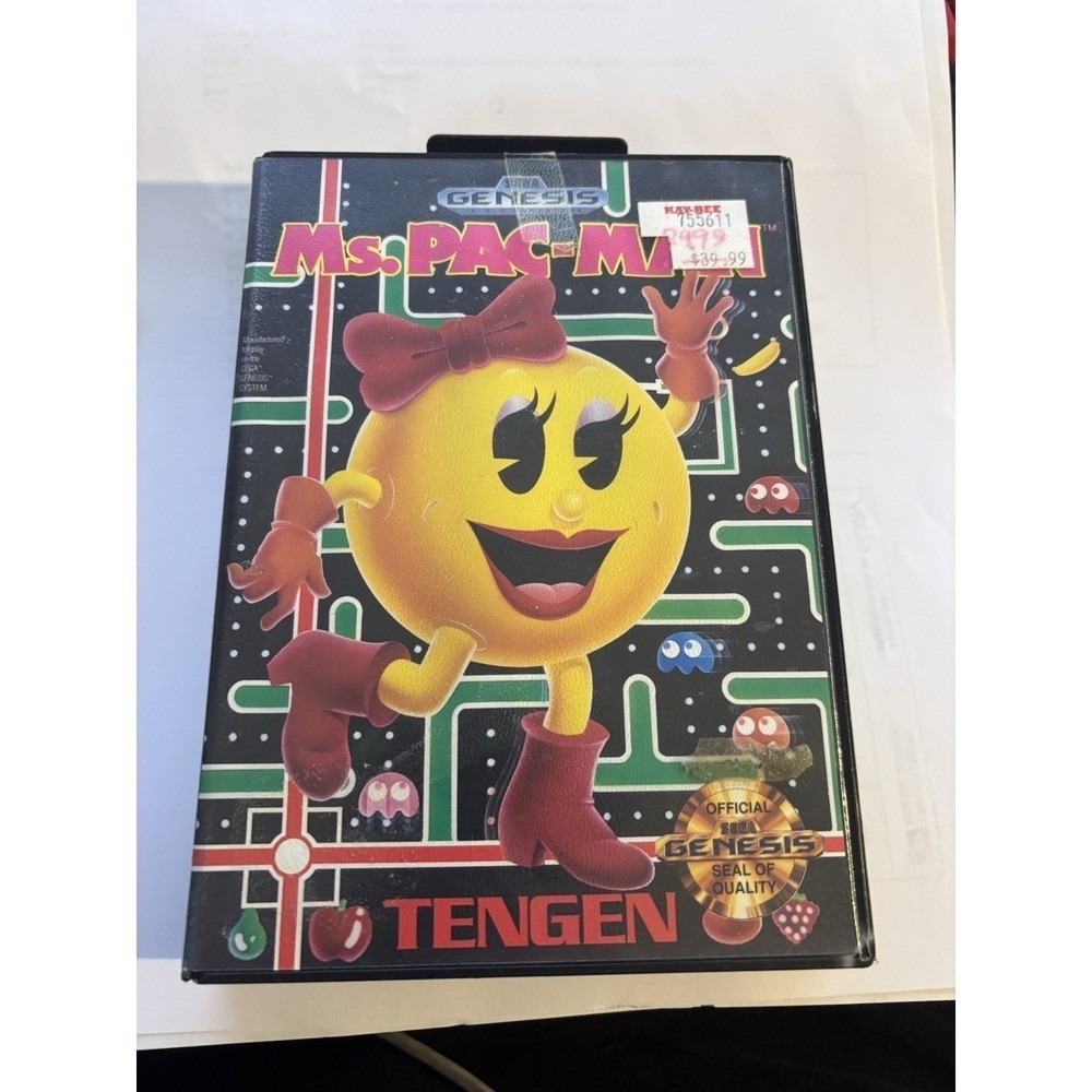 Ms. Pac-Man Sega Genesis NRMT condition COMPLETE n box authentic!