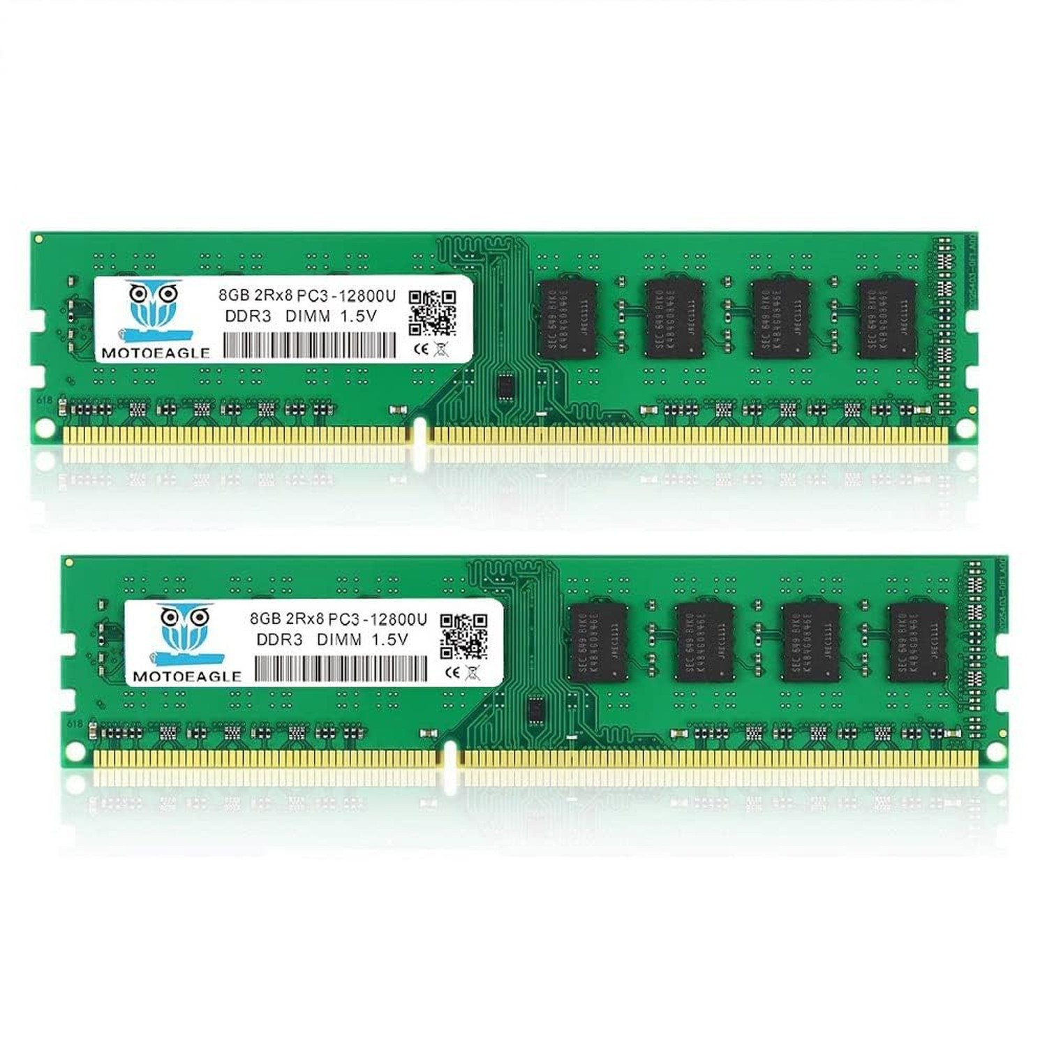16GB (2X8GB) PC3-12800U DDR3-1600 UDIMM 2Rx8 DIMM RAM DDR3 8GB 1600MHz SDRAM ...